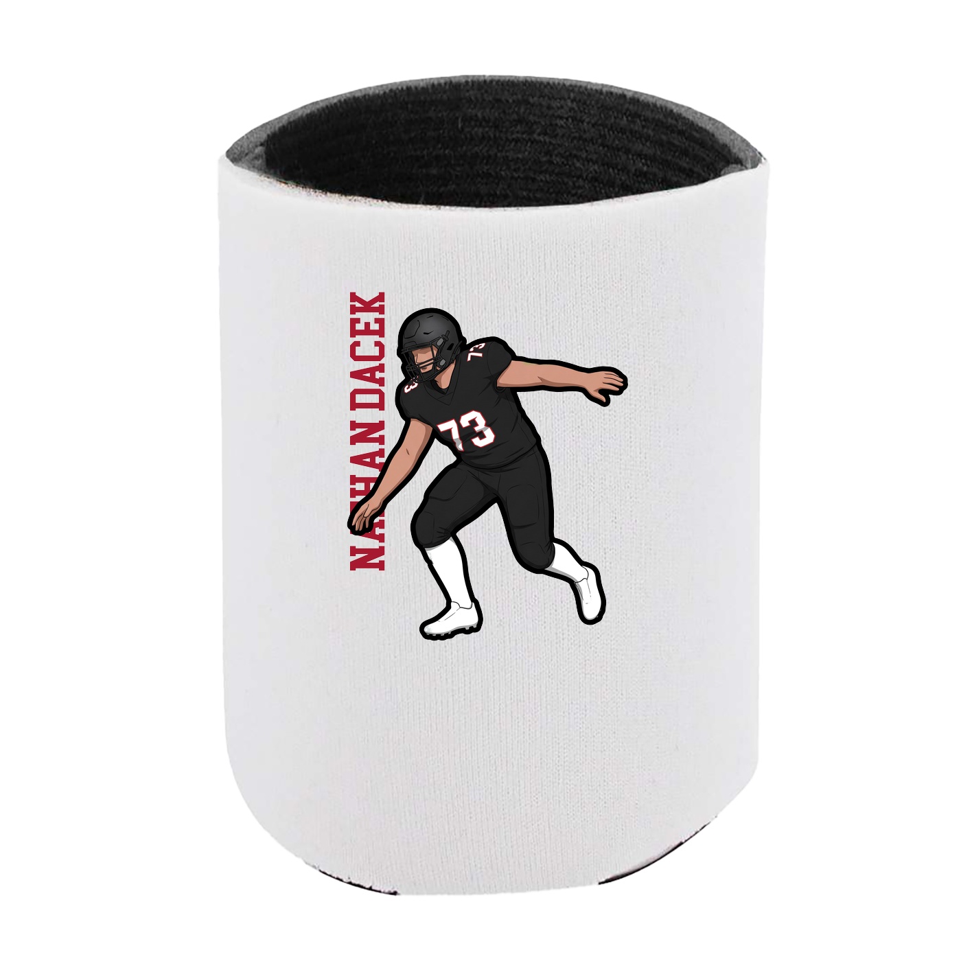 Can Holder — Name Vertical in White