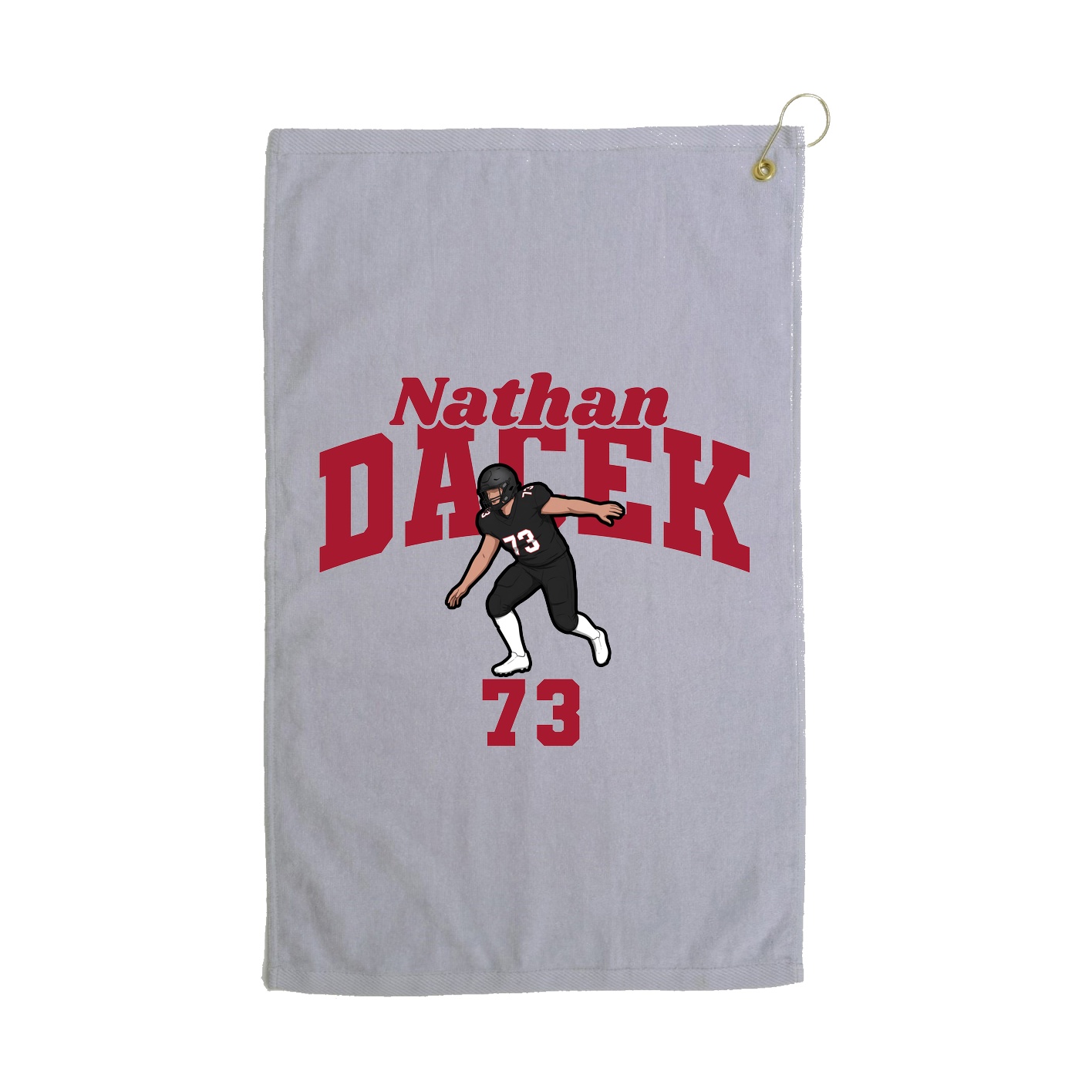 Golf Towel — Signature Arch in Grey
