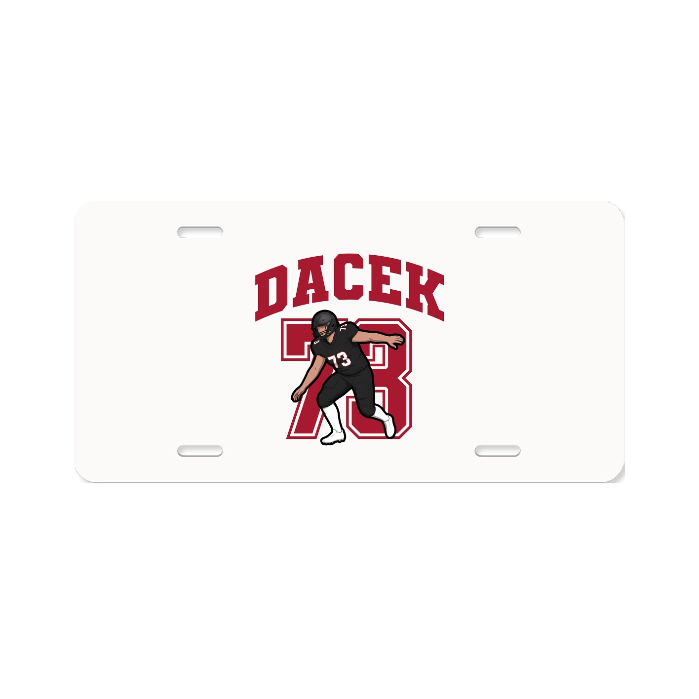 License Plate — Number in Classic