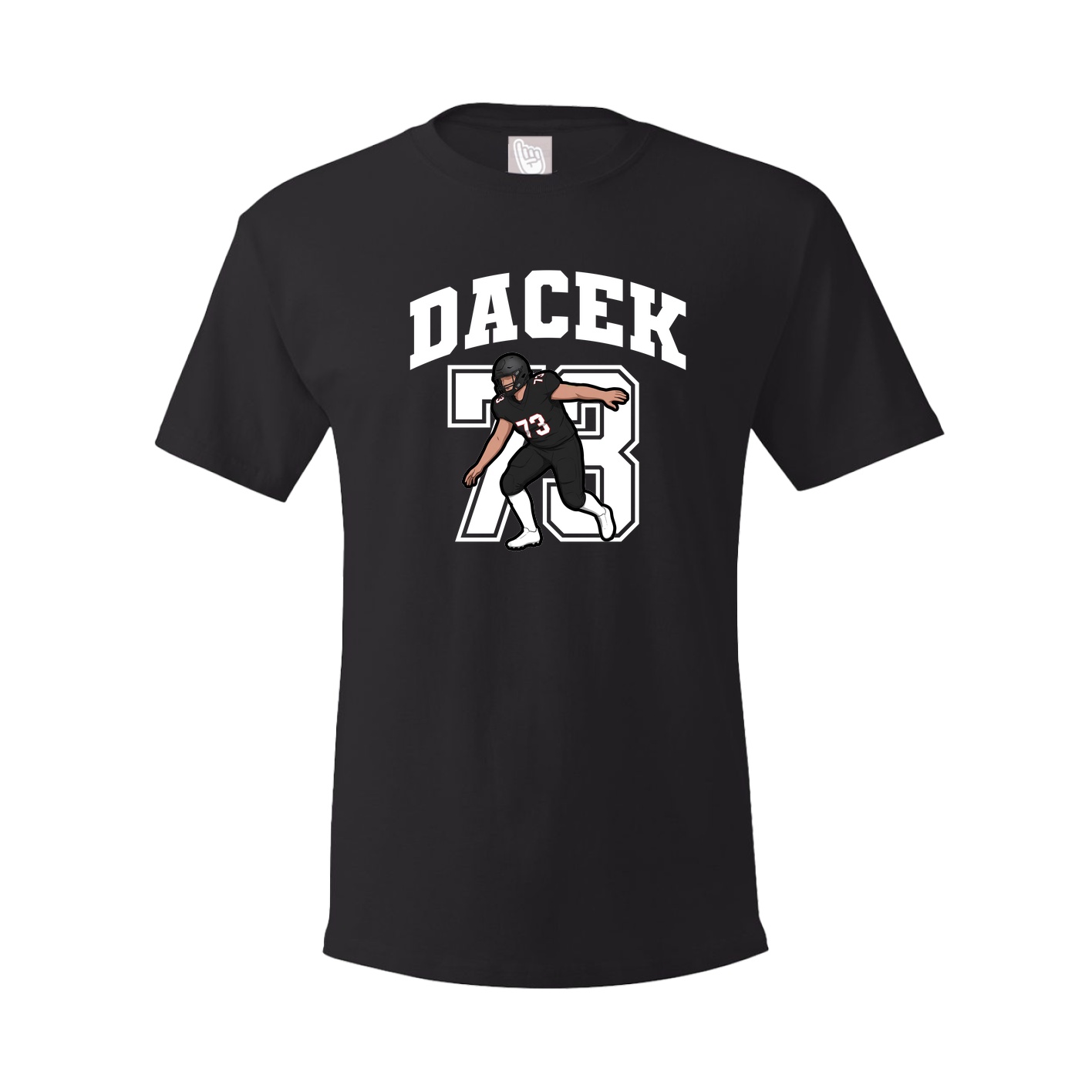 Youth Tee — Number in Black