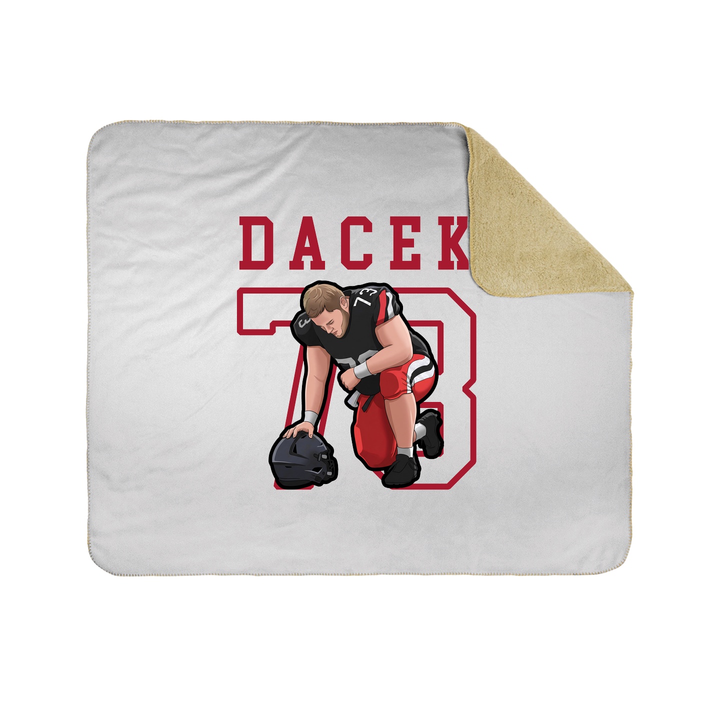 Throw Blanket — Shirsey in White