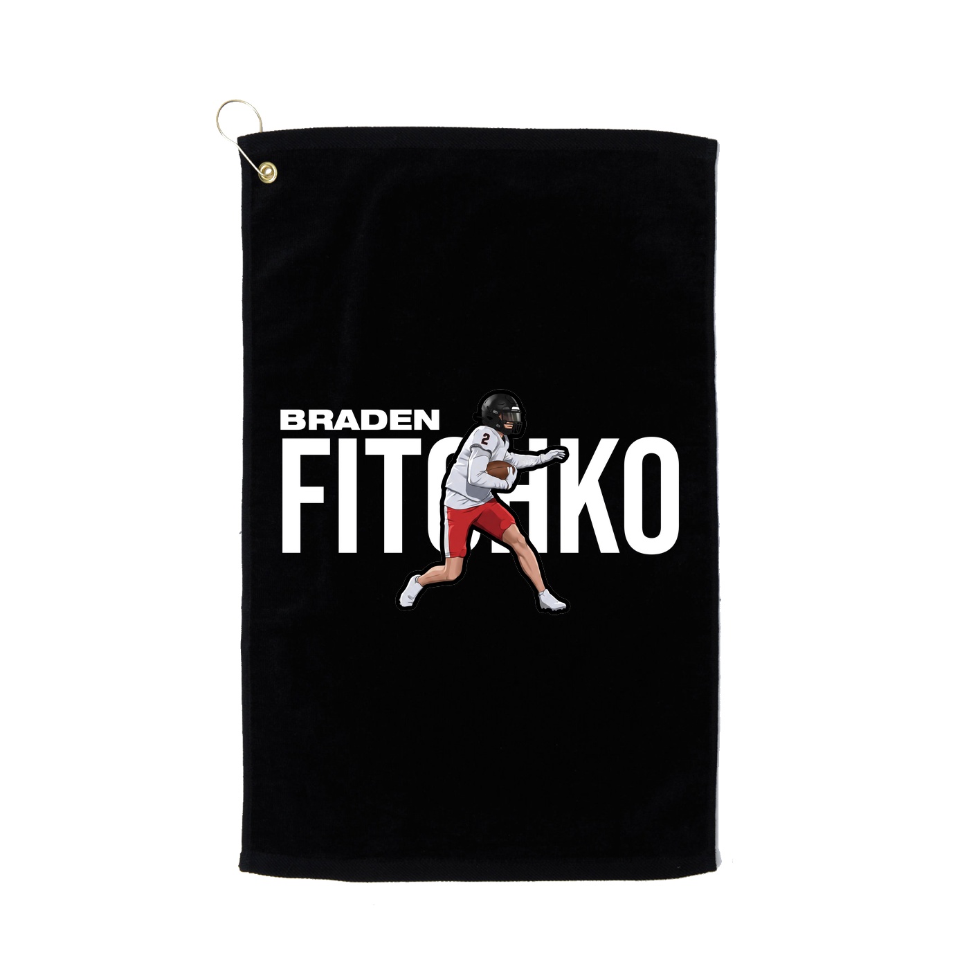 Golf Towel — Player Name in Black