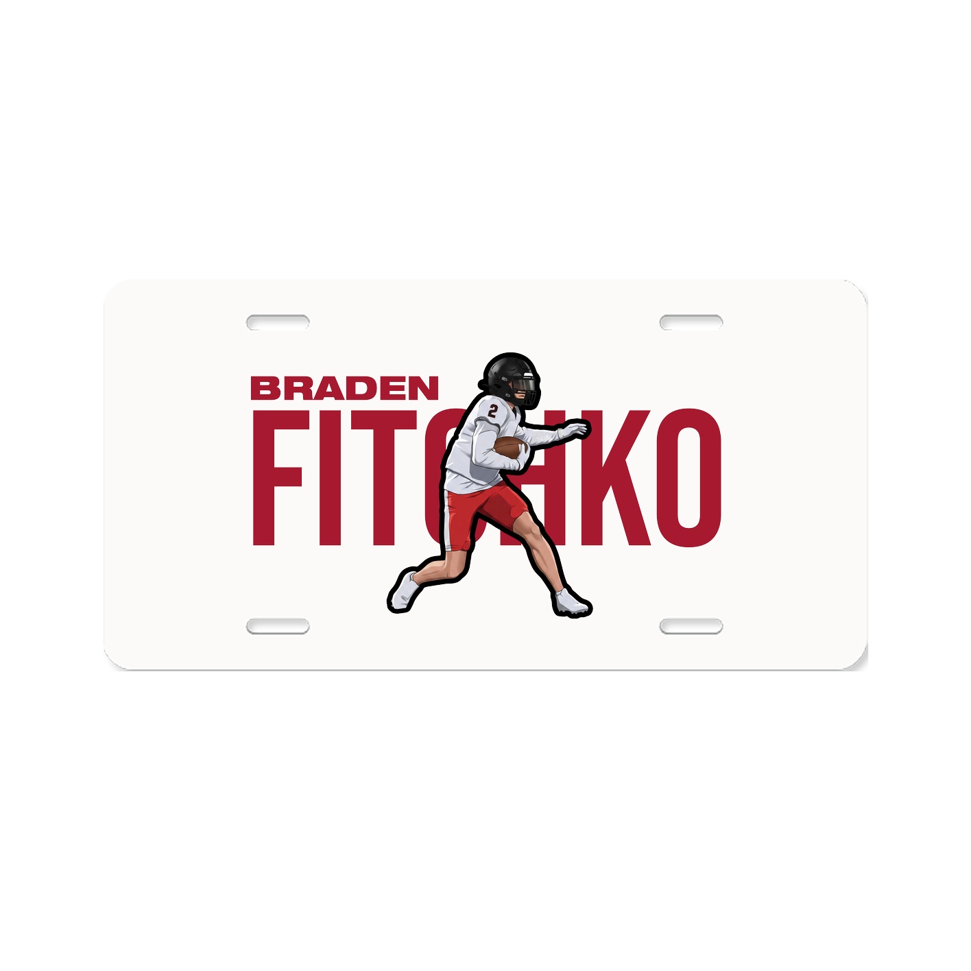 License Plate — Player Name in Classic