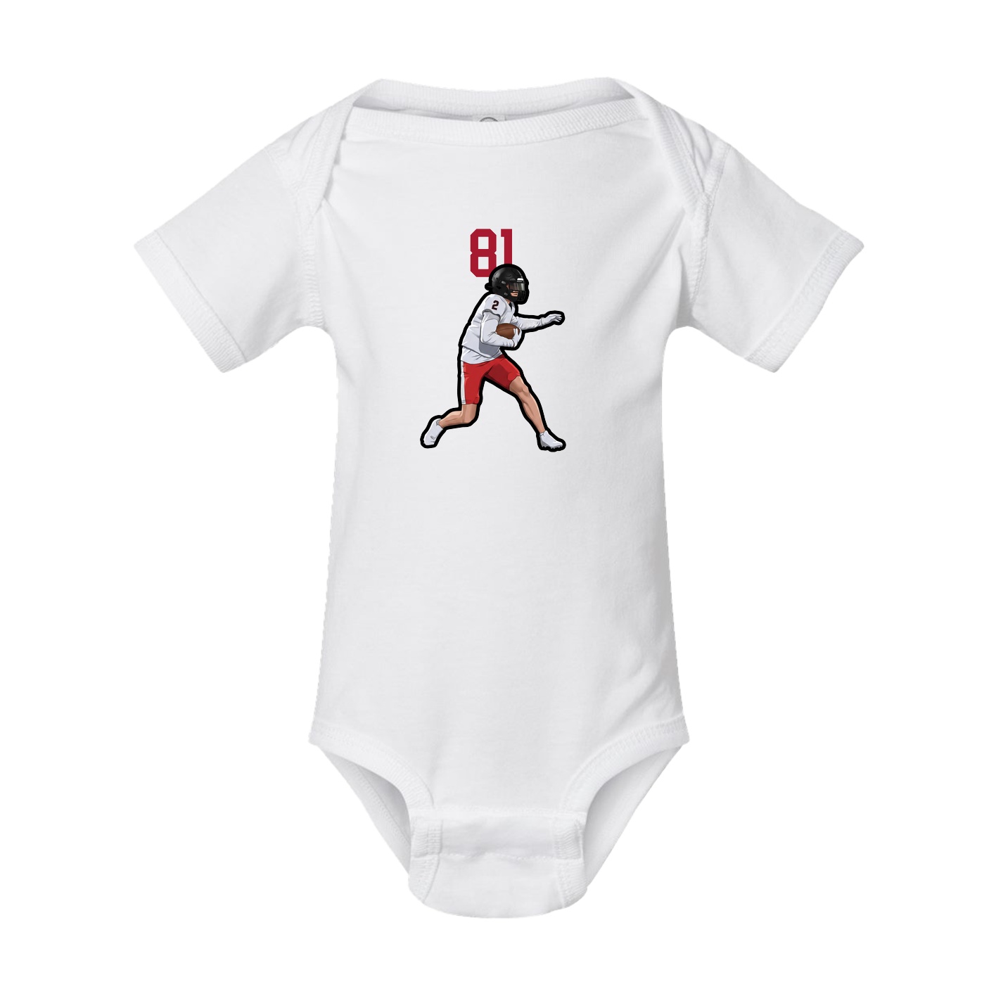 Baby Onesie — Number Top in White