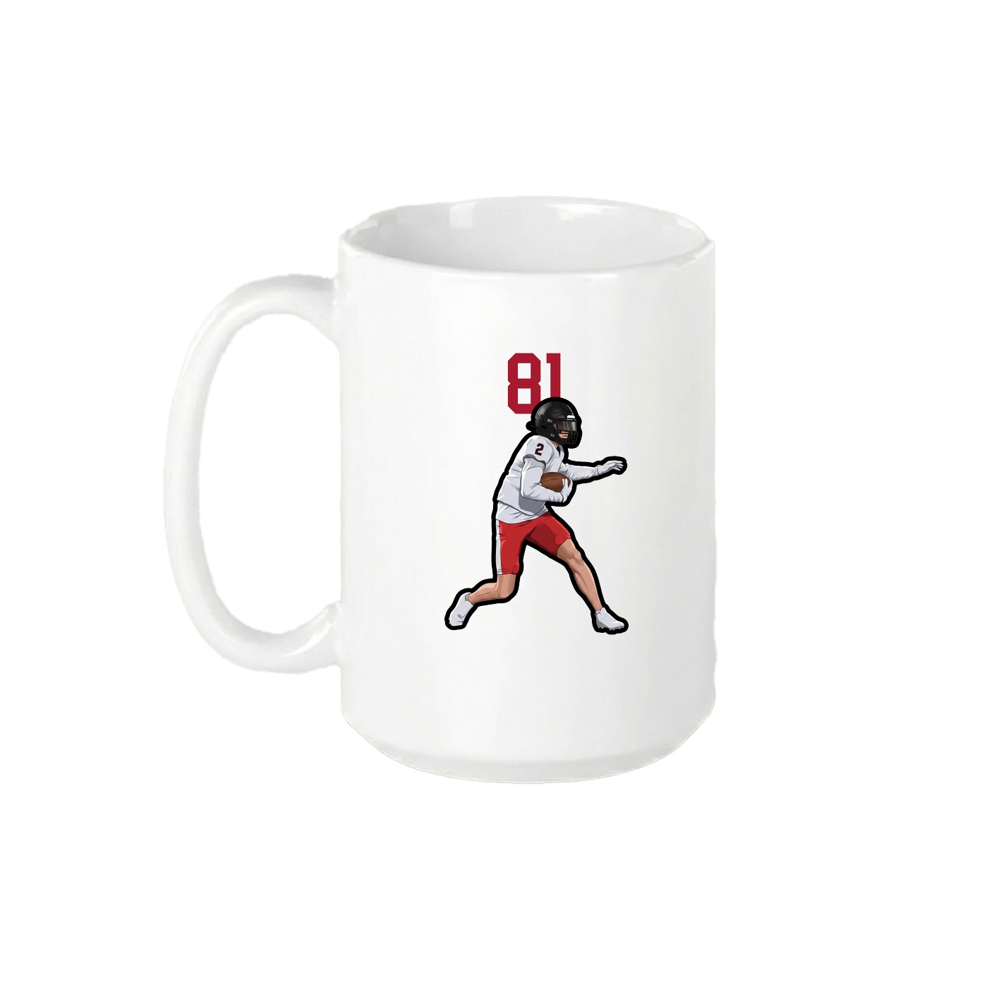 15oz Coffee Mug — Number Top in White
