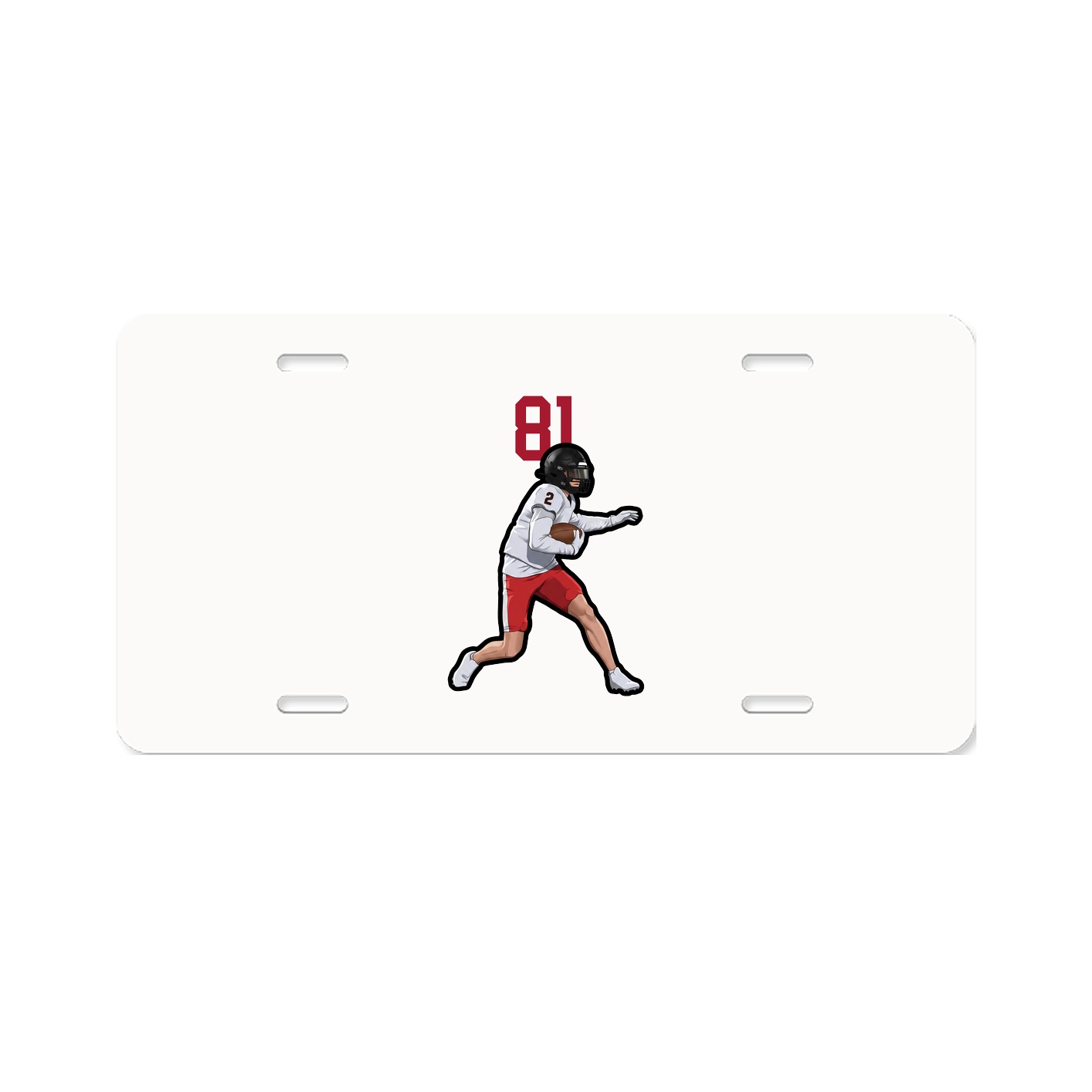 License Plate — Number Top in Classic