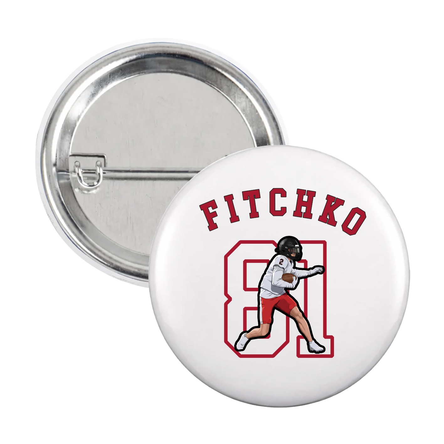 Game Day Button — Shirsey Arch in White