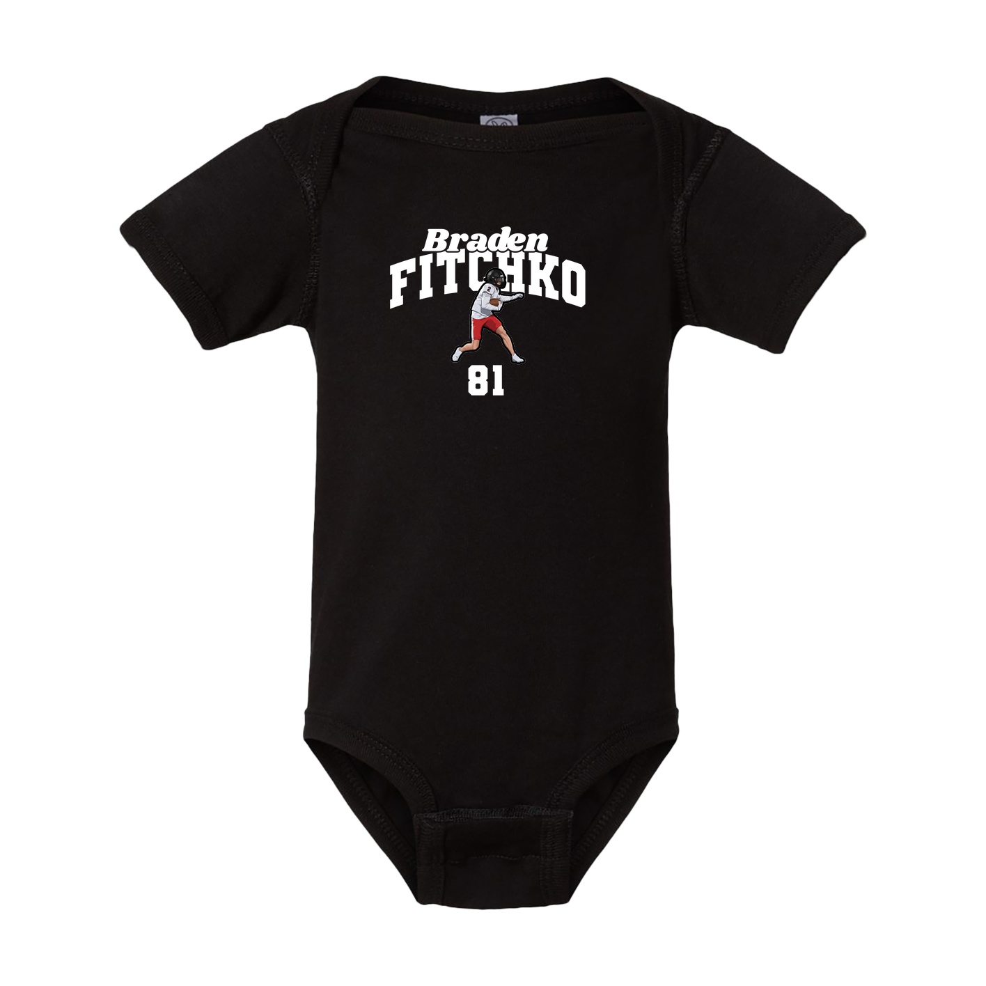Baby Onesie — Signature Arch in Black