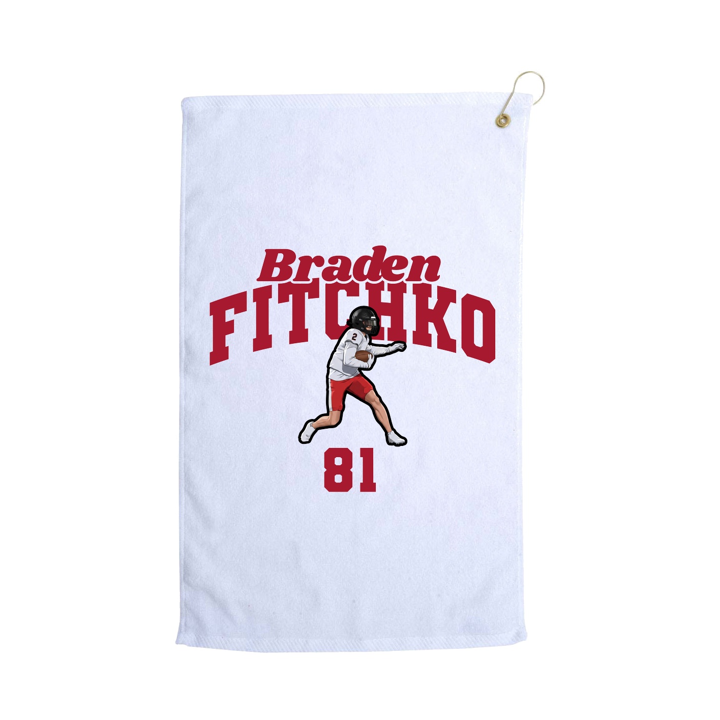 Golf Towel — Signature Arch in White