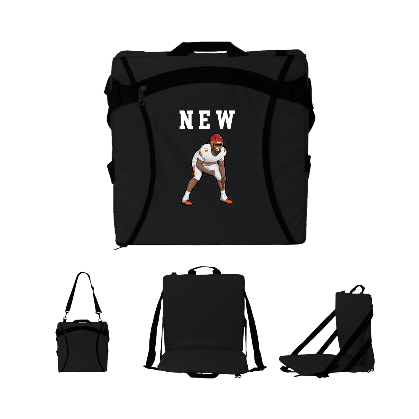 Folding Stadium Seat — Shirsey in Black