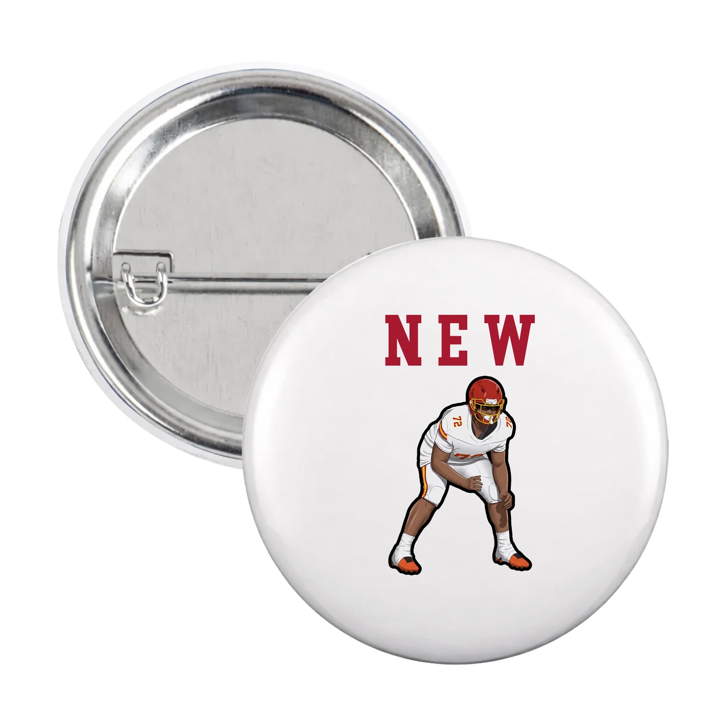 Game Day Button — Shirsey in White