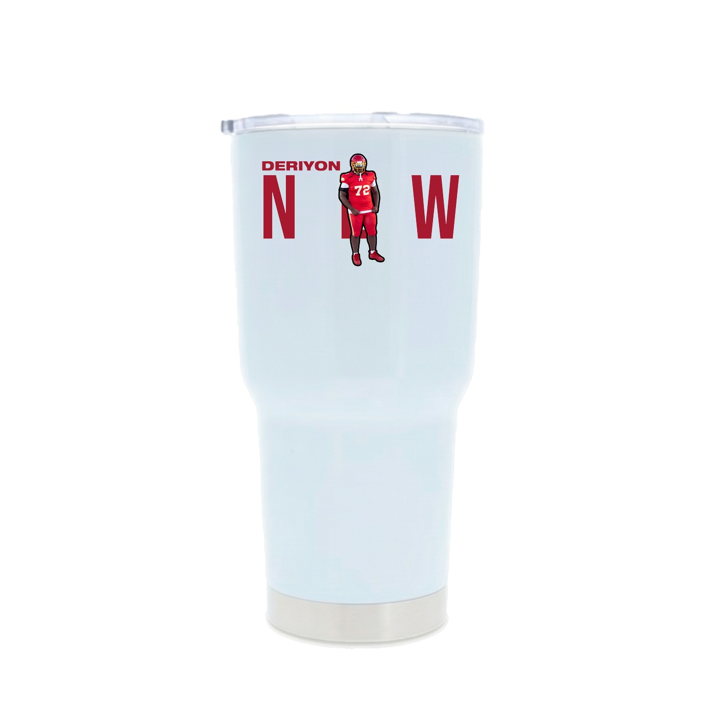 30oz Stainless Steel Tumbler — Player Name in White