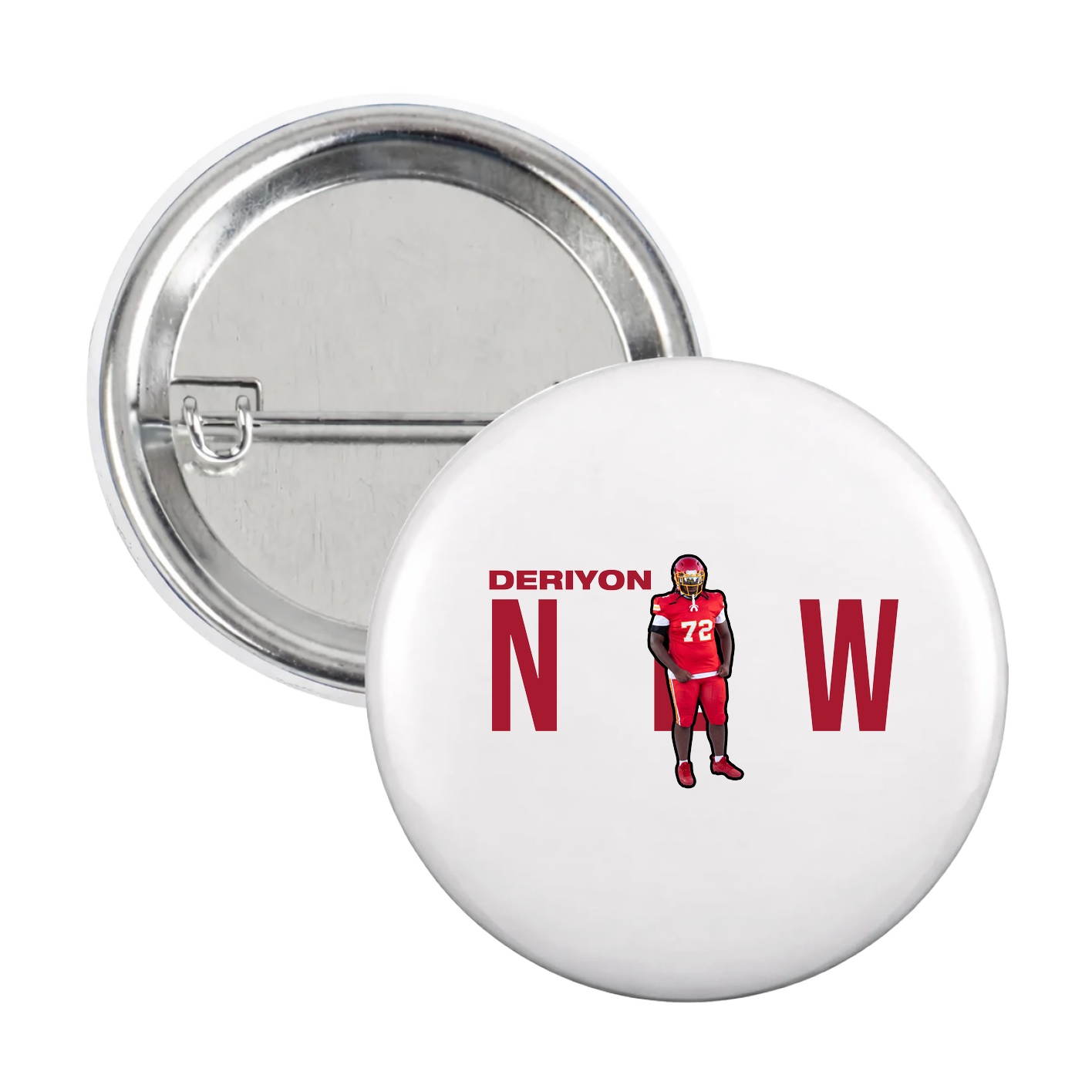 Game Day Button — Player Name in White
