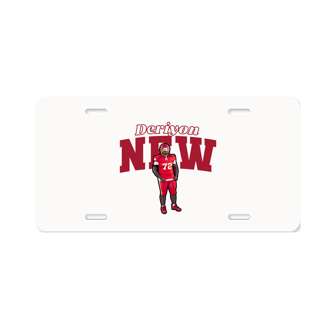 License Plate — Name Arch in Classic