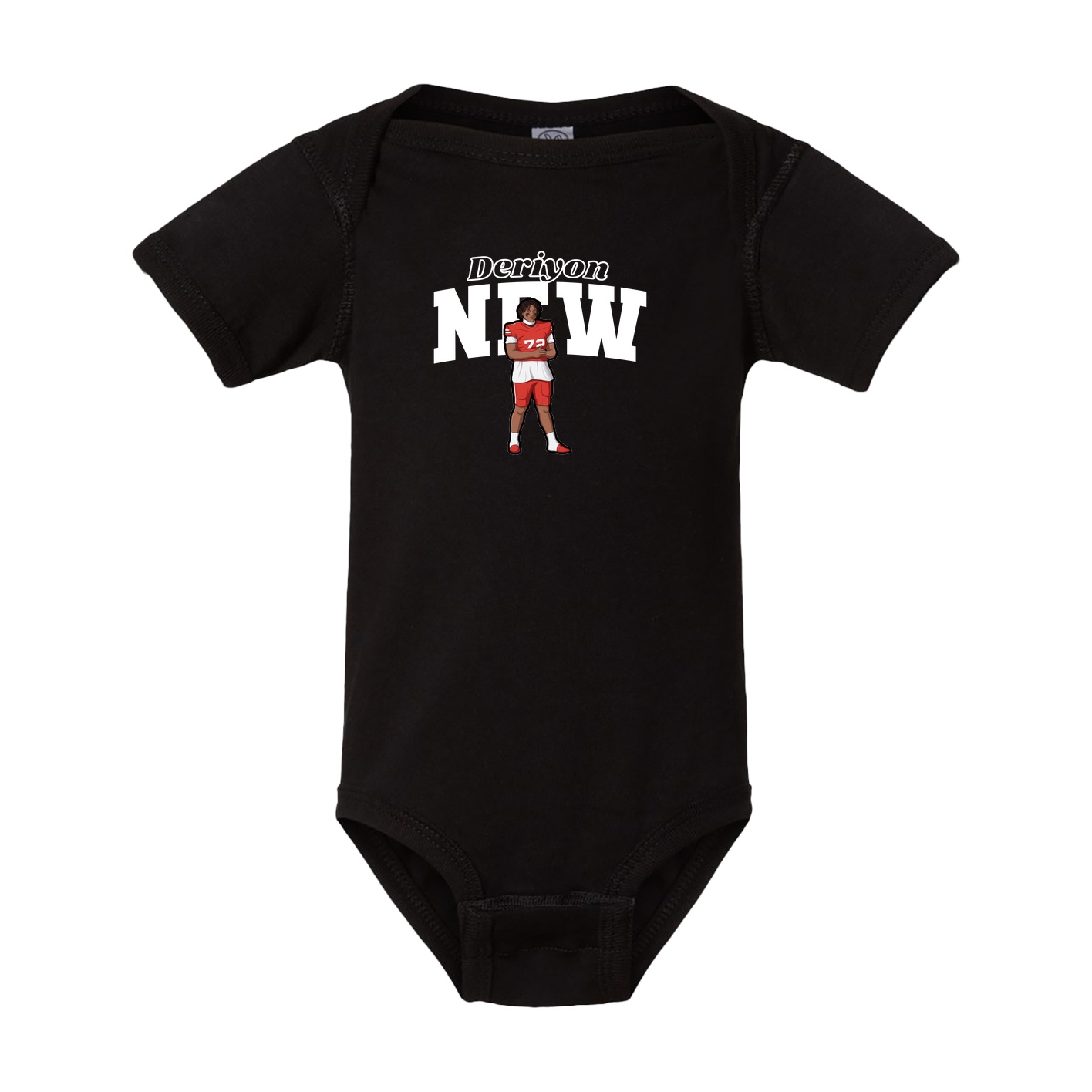 Baby Onesie — Name Arch in Black