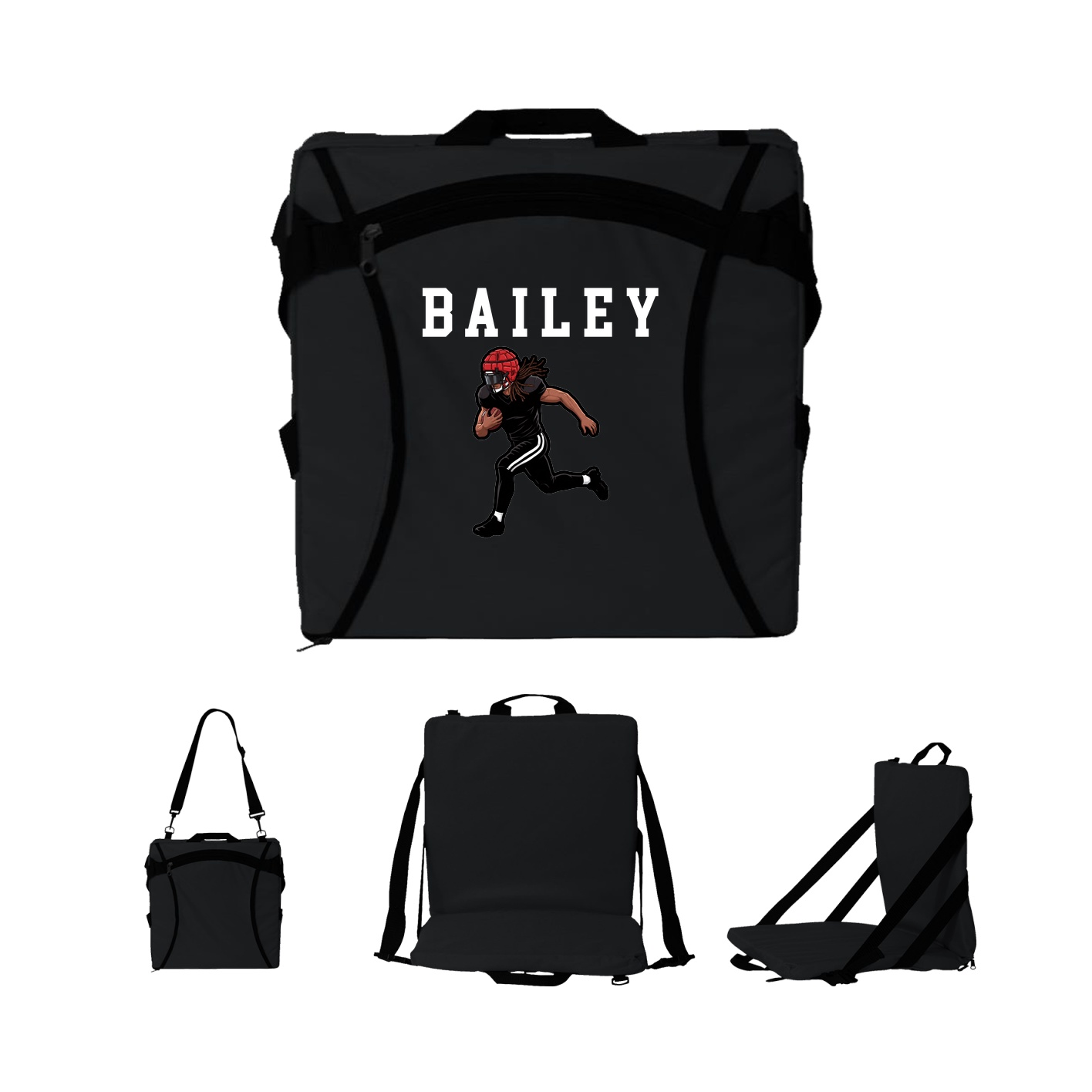 Folding Stadium Seat — Shirsey in Black
