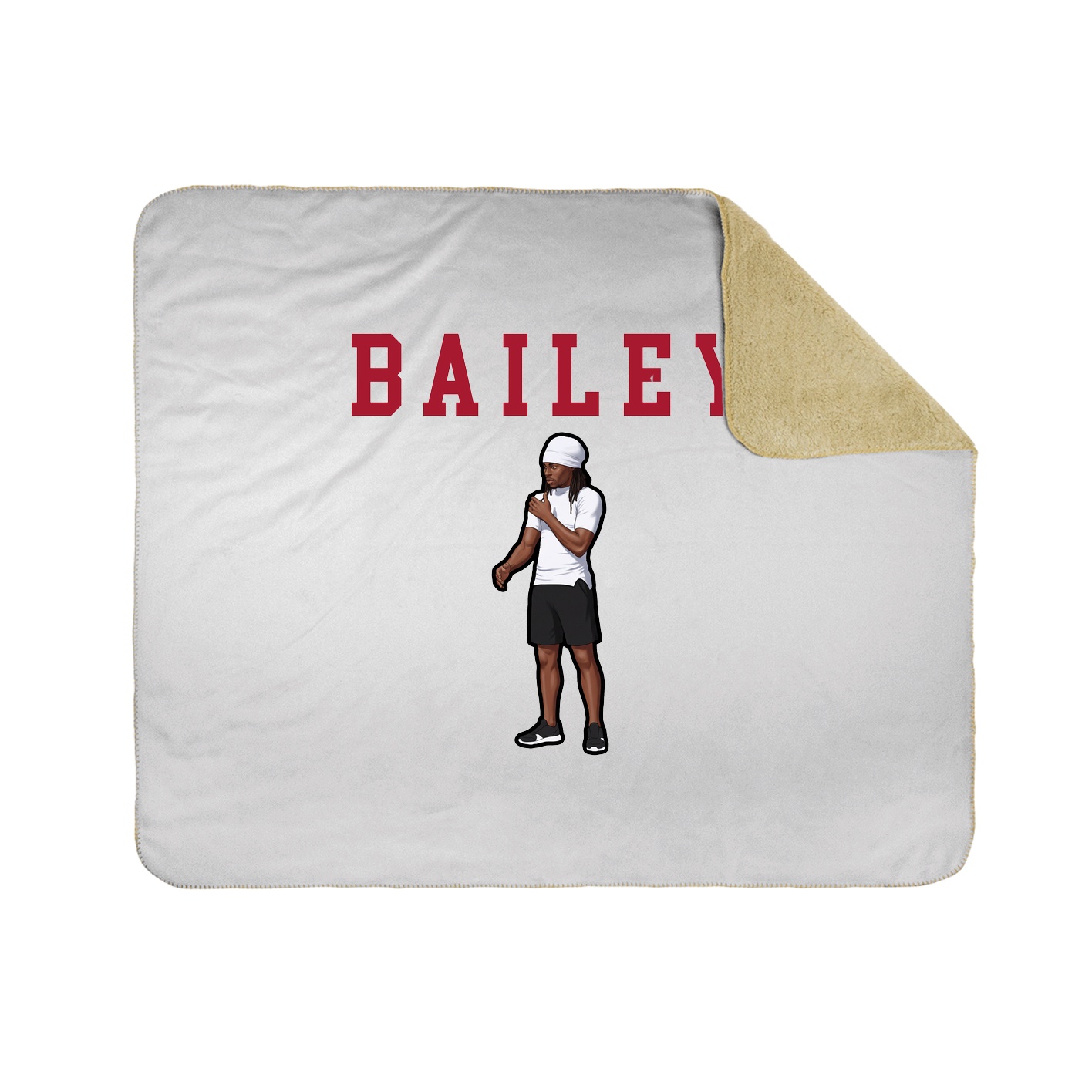 Throw Blanket — Shirsey in White