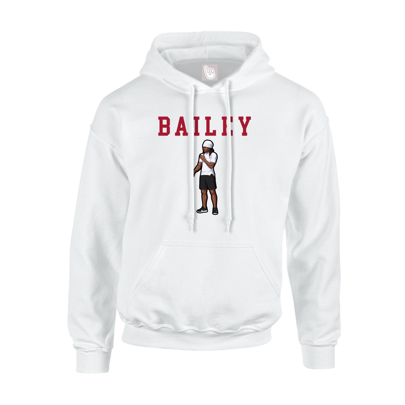 Hoodie — Shirsey in White