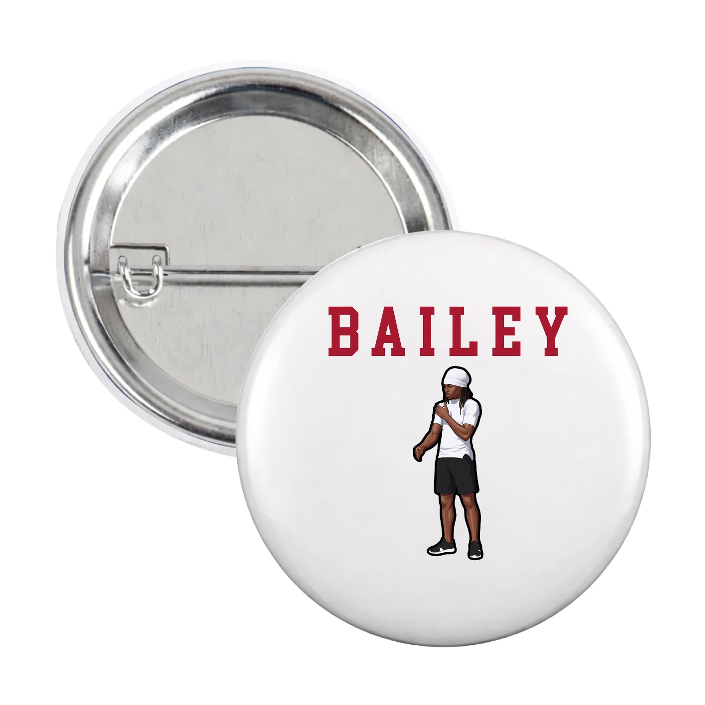 Game Day Button — Shirsey in White
