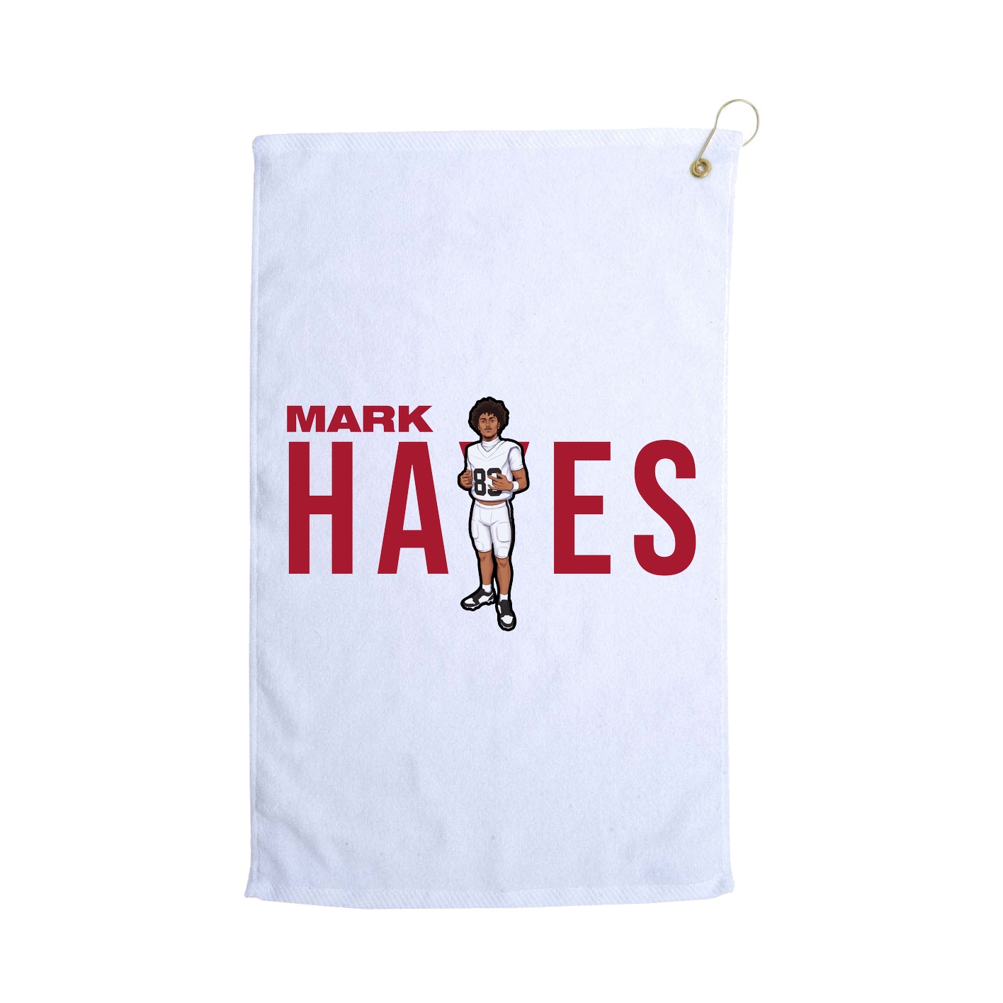 Golf Towel — Player Name in White