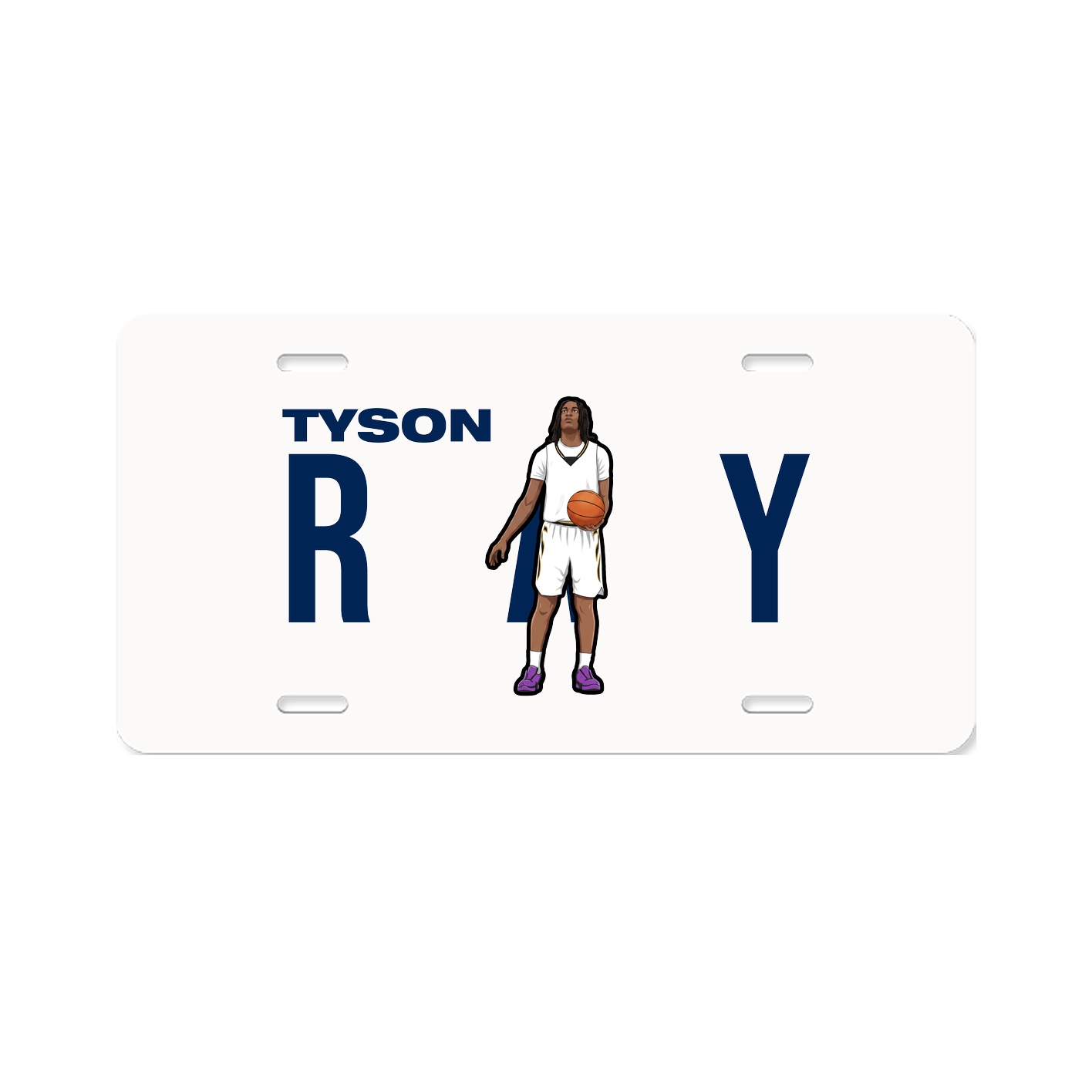 License Plate — Player Name in Classic