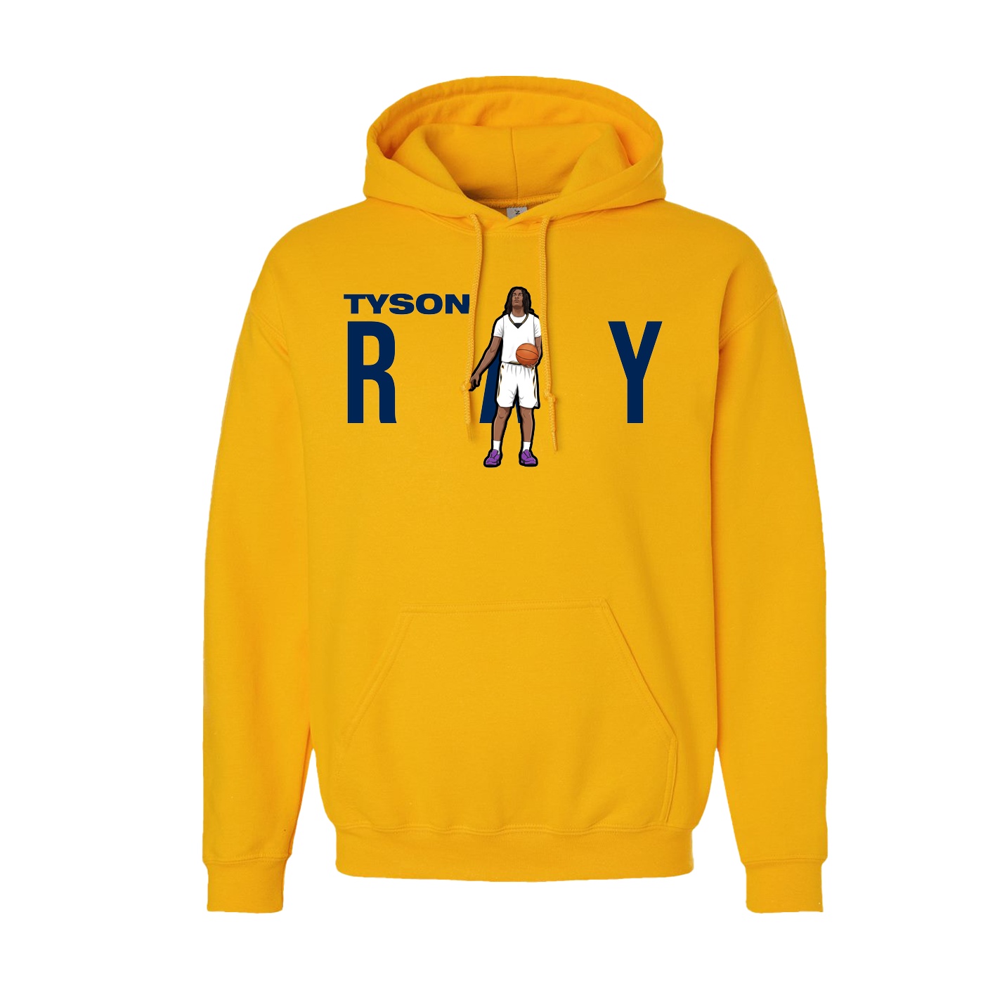 Hoodie — Player Name in Gold