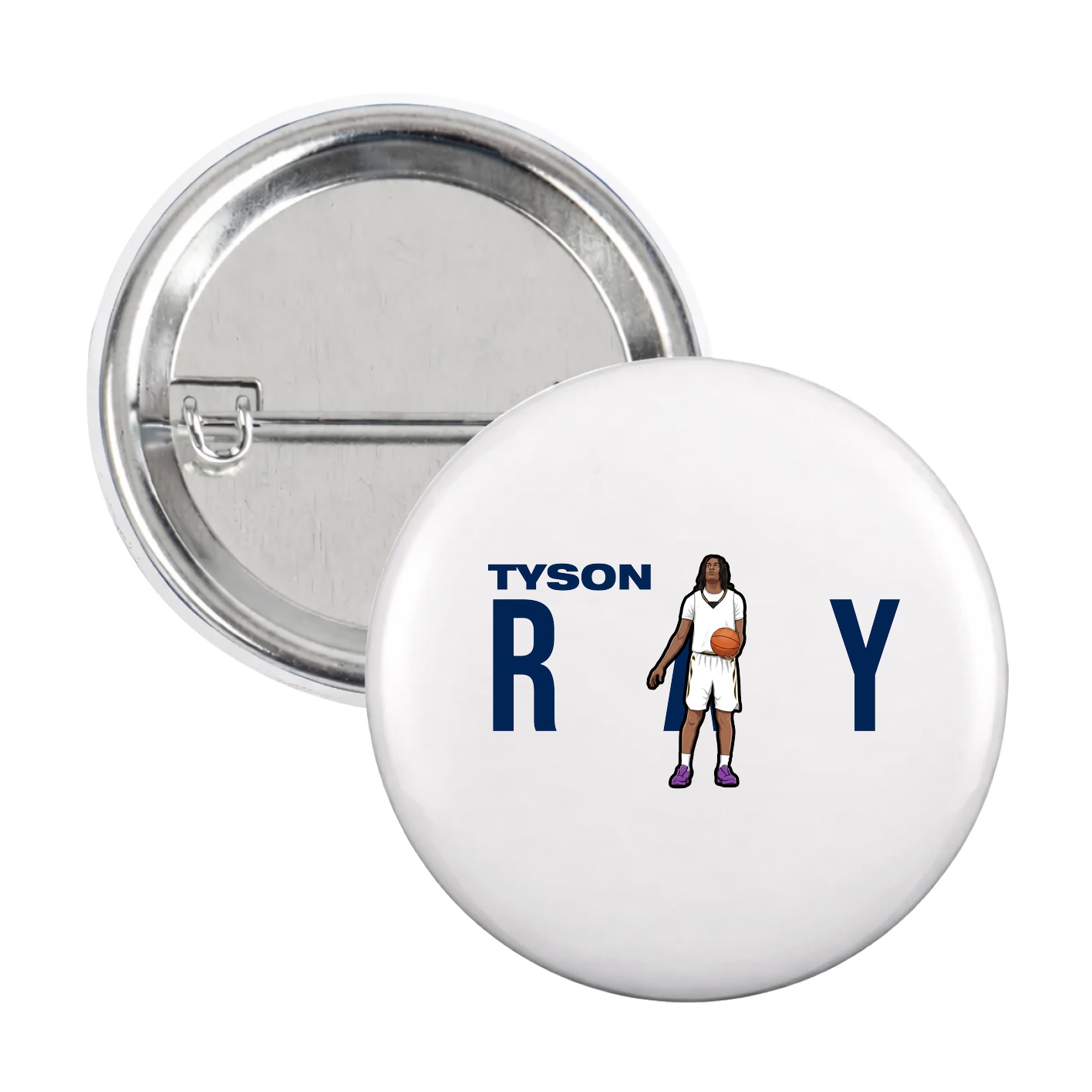 Game Day Button — Player Name in White