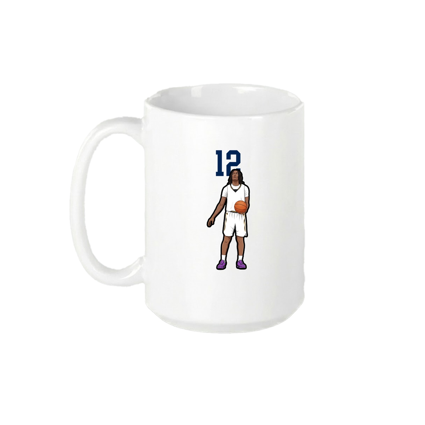 15oz Coffee Mug — Number Top in White