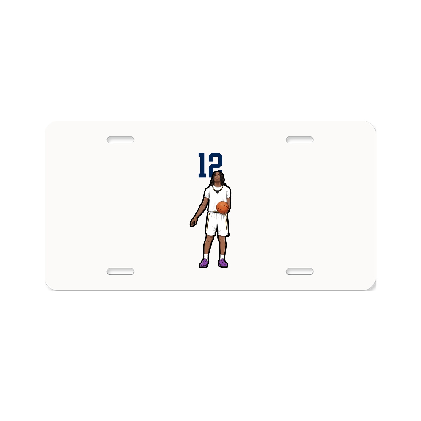License Plate — Number Top in Classic