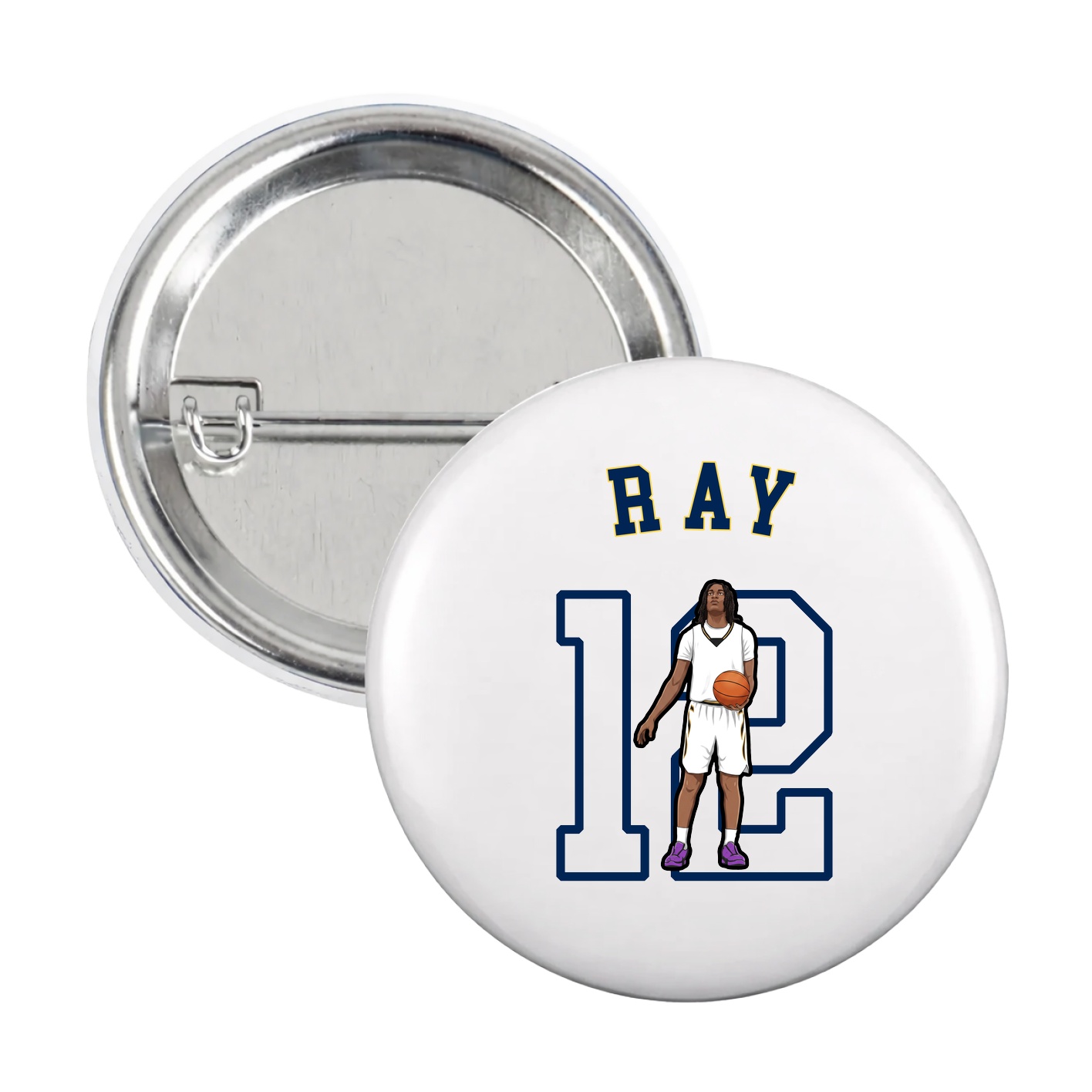 Game Day Button — Shirsey Arch in White