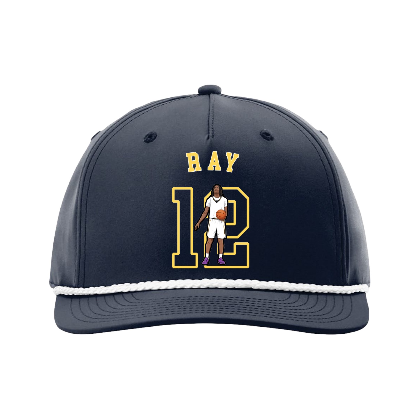 Five-Panel Classic Rope Cap — Shirsey Arch in Navy