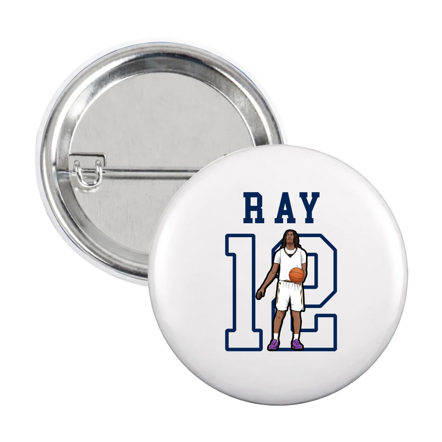 Game Day Button — Shirsey in White