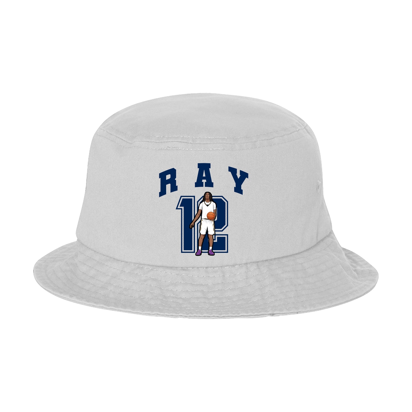 Bucket Cap — Number in White