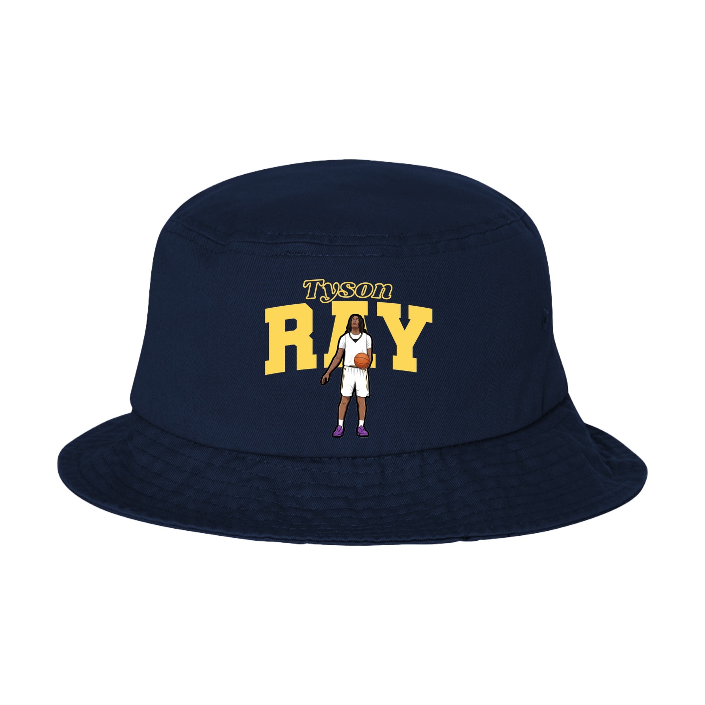 Bucket Cap — Name Arch in Navy