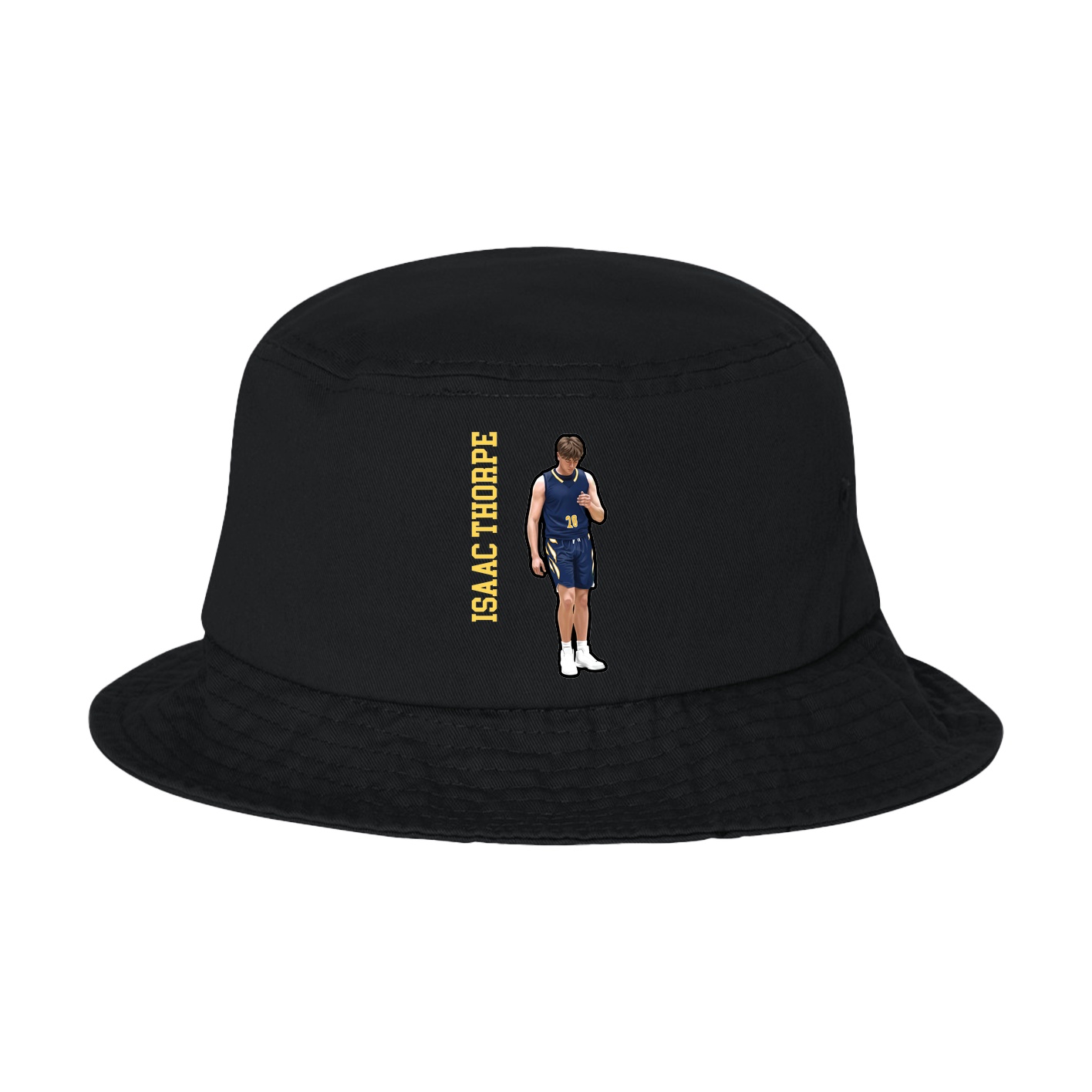 Bucket Cap — Name Vertical in Black
