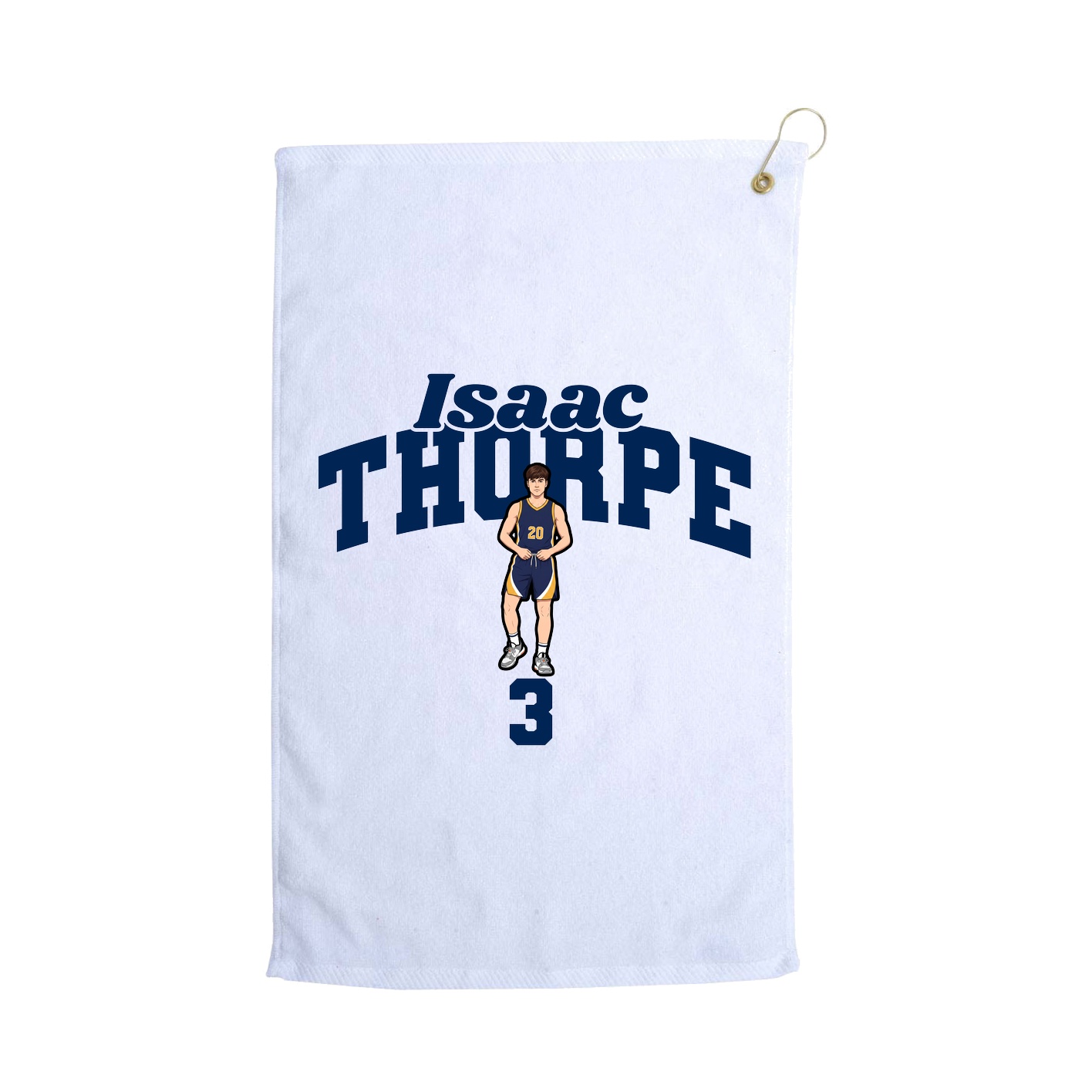 Golf Towel — Signature Arch in White