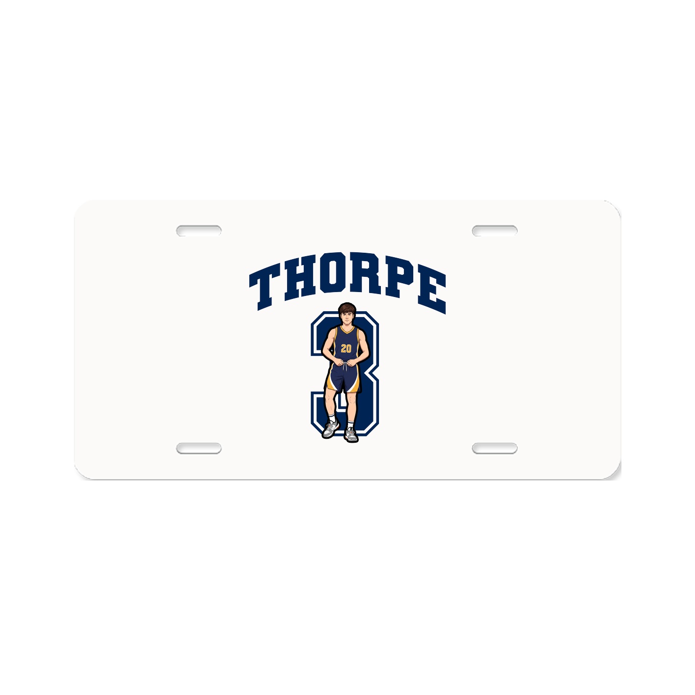 License Plate — Number in Classic