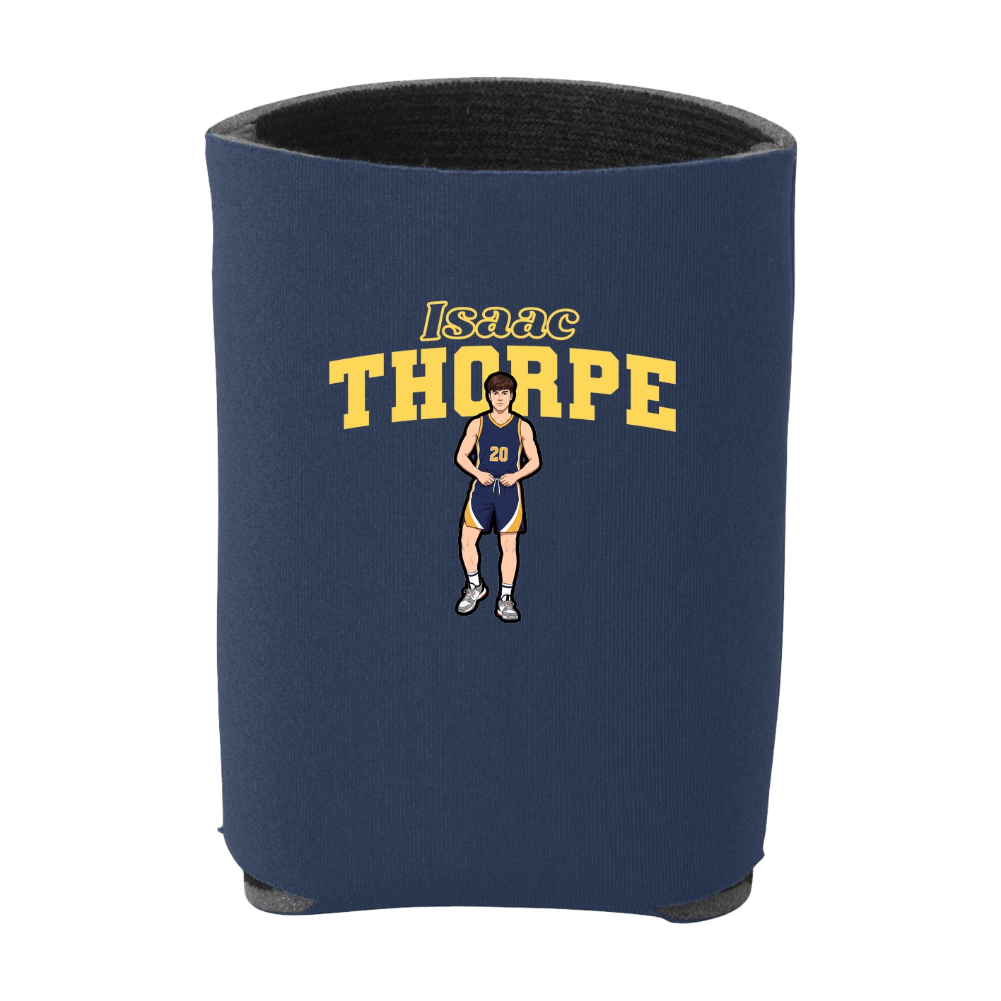 Can Holder — Name Arch in Navy