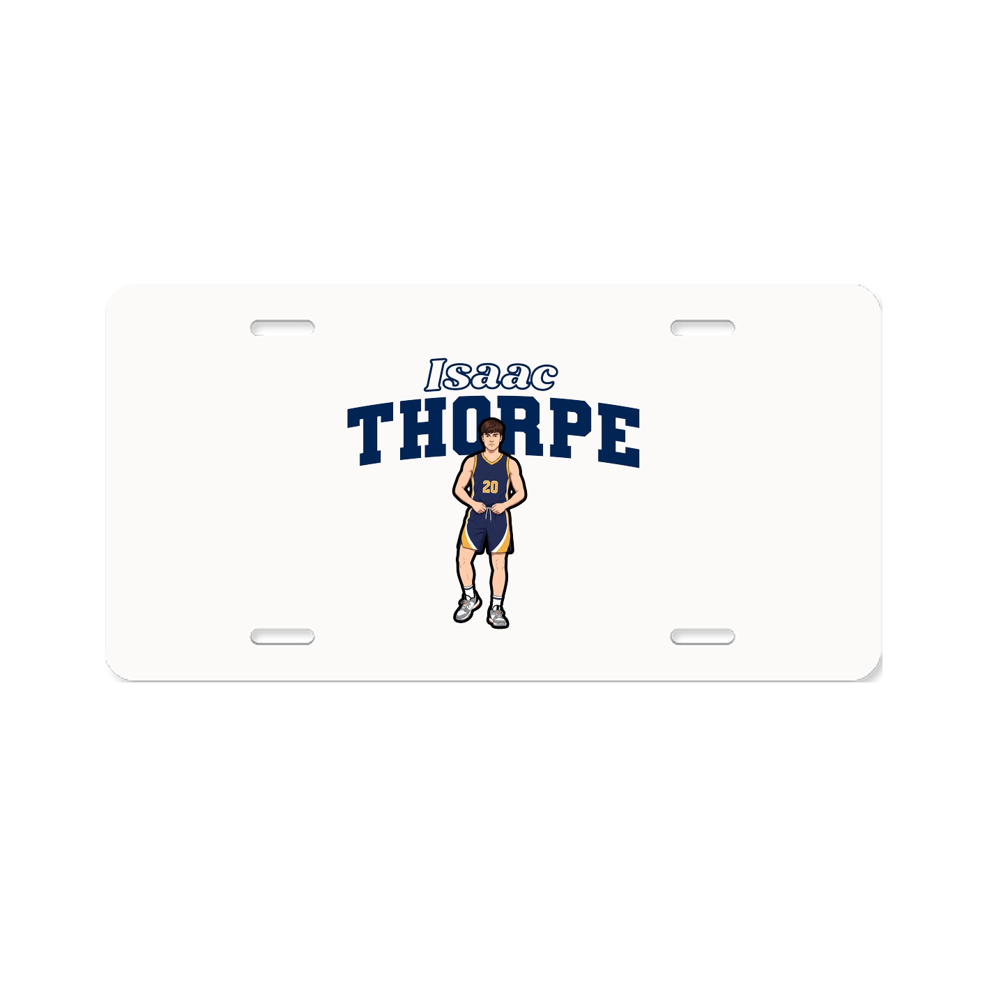 License Plate — Name Arch in Classic