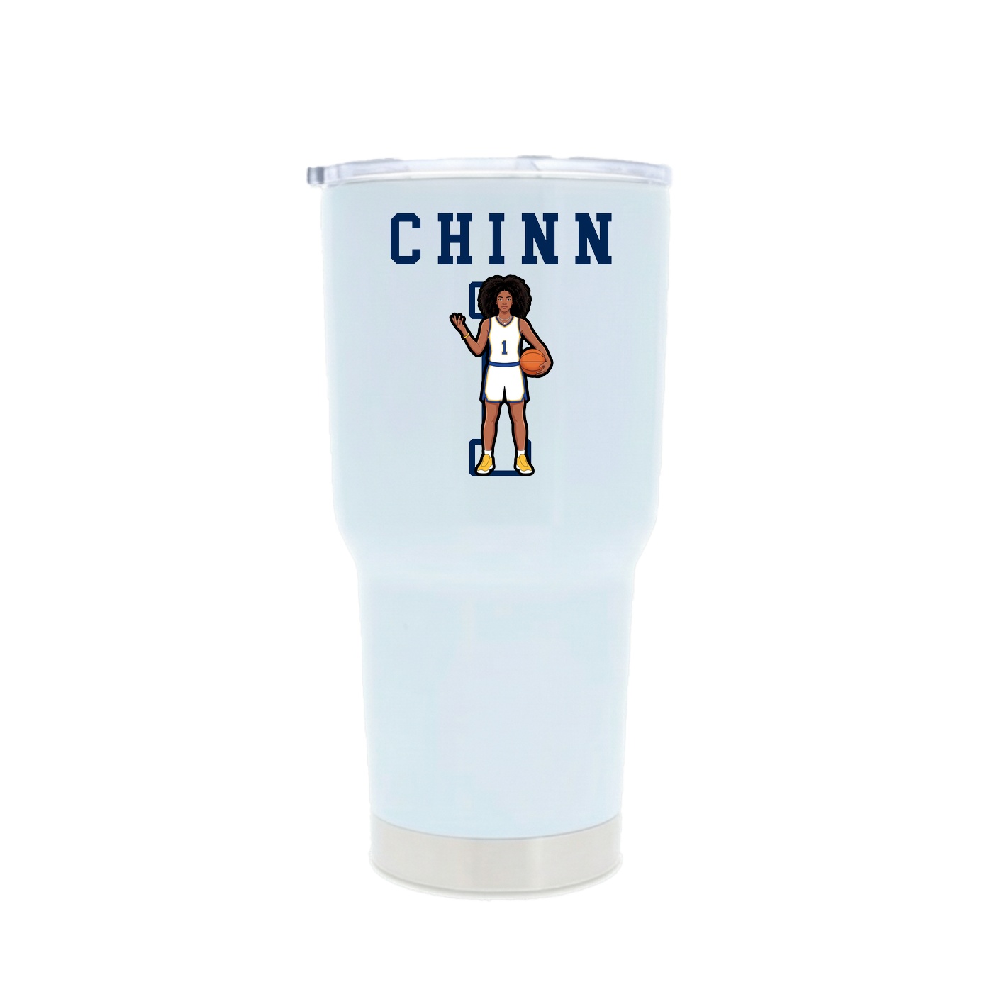 30oz Stainless Steel Tumbler — Shirsey in White