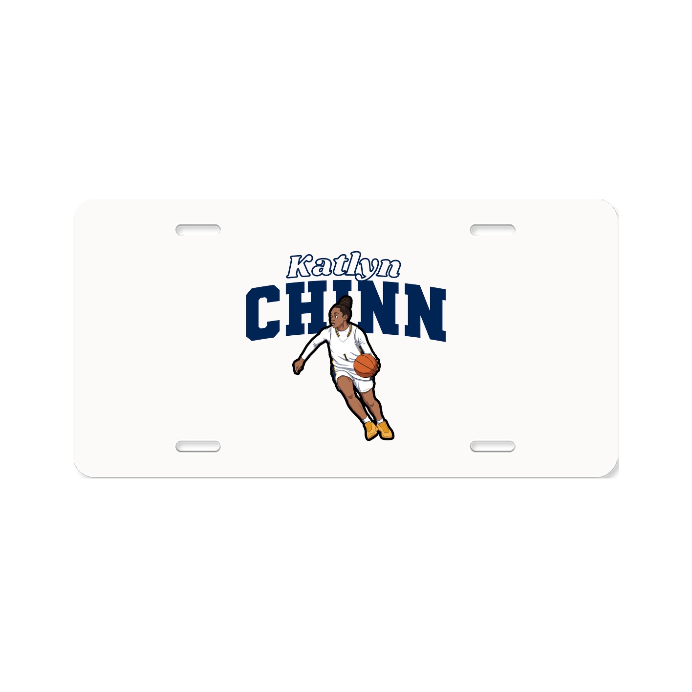 License Plate — Name Arch in Classic