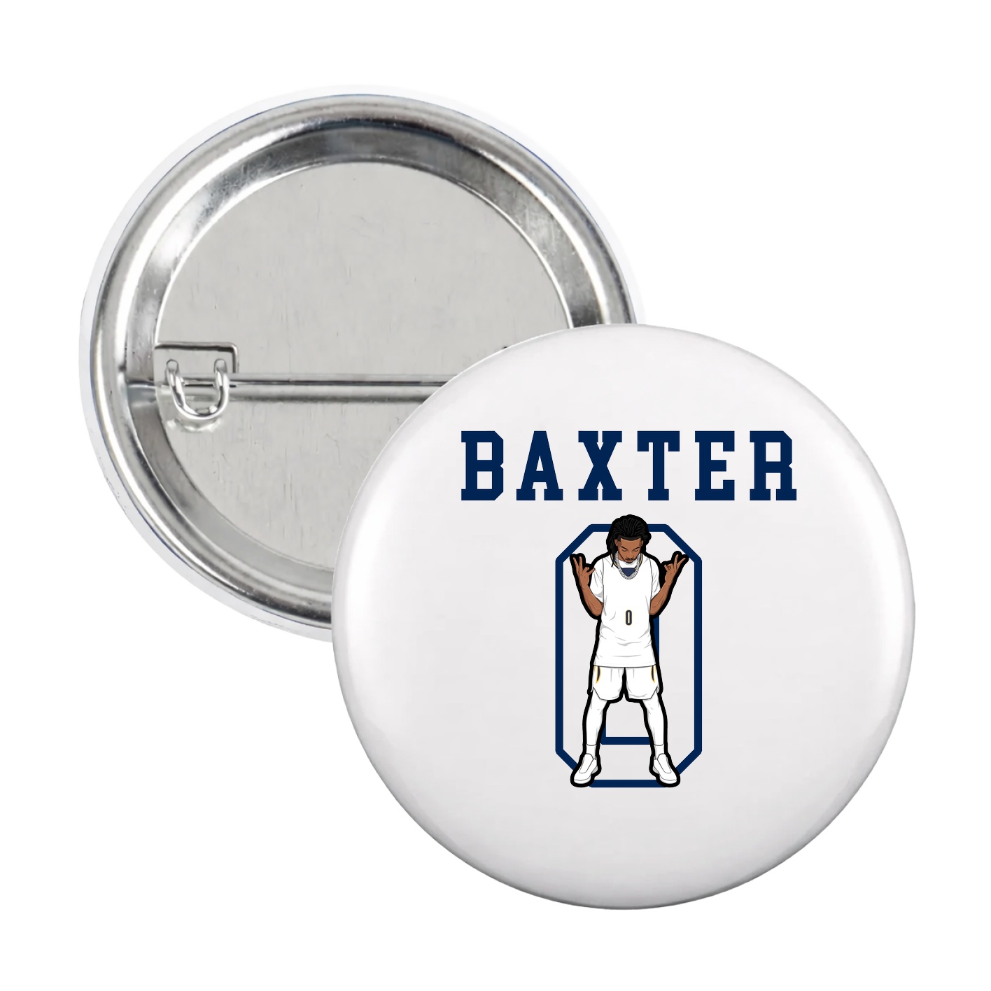 Game Day Button — Shirsey in White