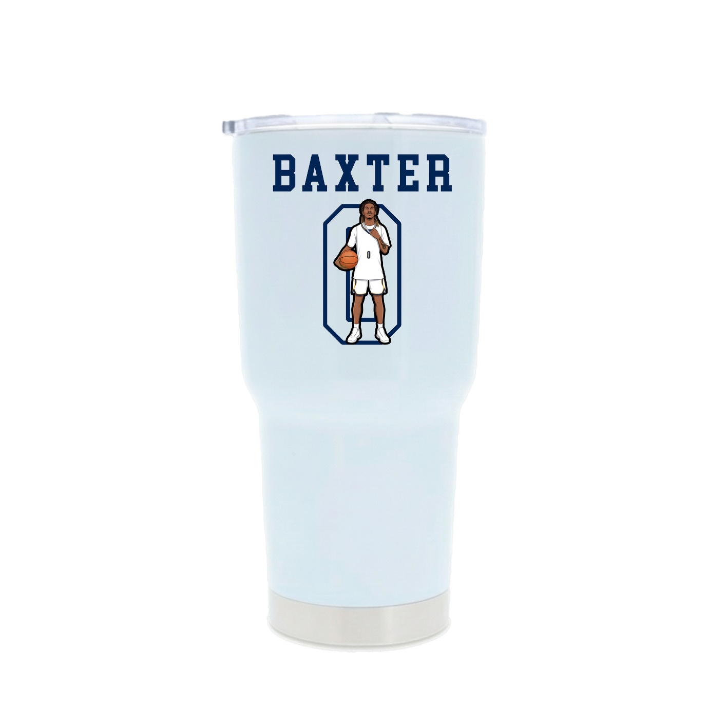 30oz Stainless Steel Tumbler — Shirsey in White