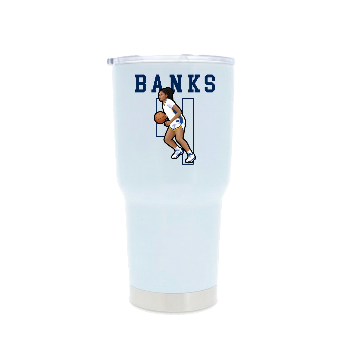 30oz Stainless Steel Tumbler — Shirsey in White