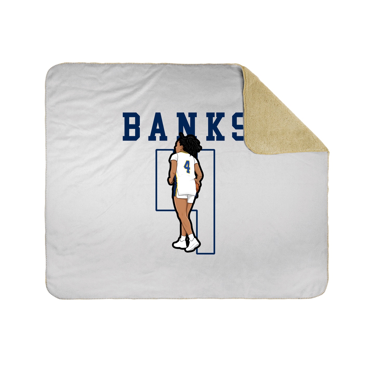 Throw Blanket — Shirsey in White