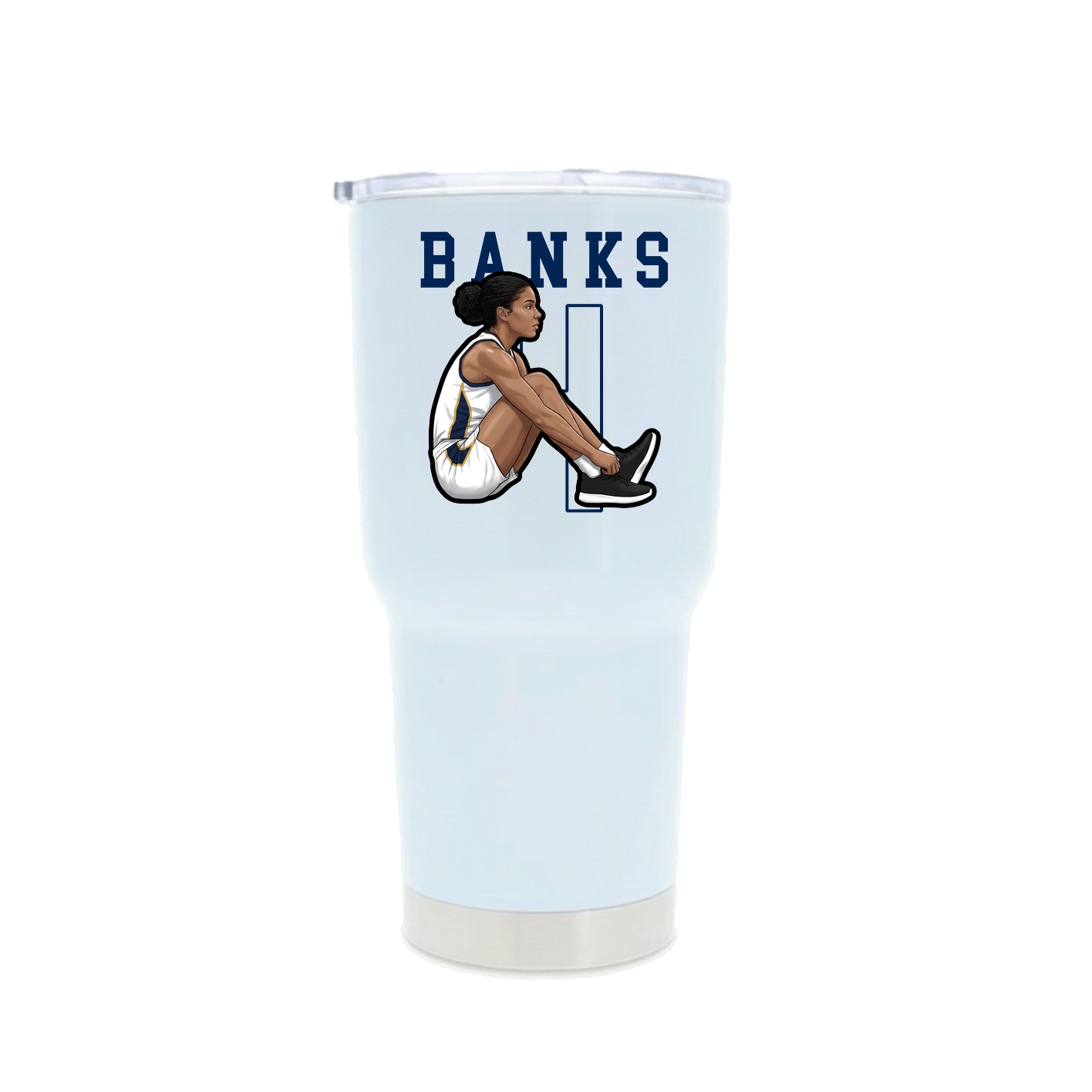 30oz Stainless Steel Tumbler — Shirsey in White