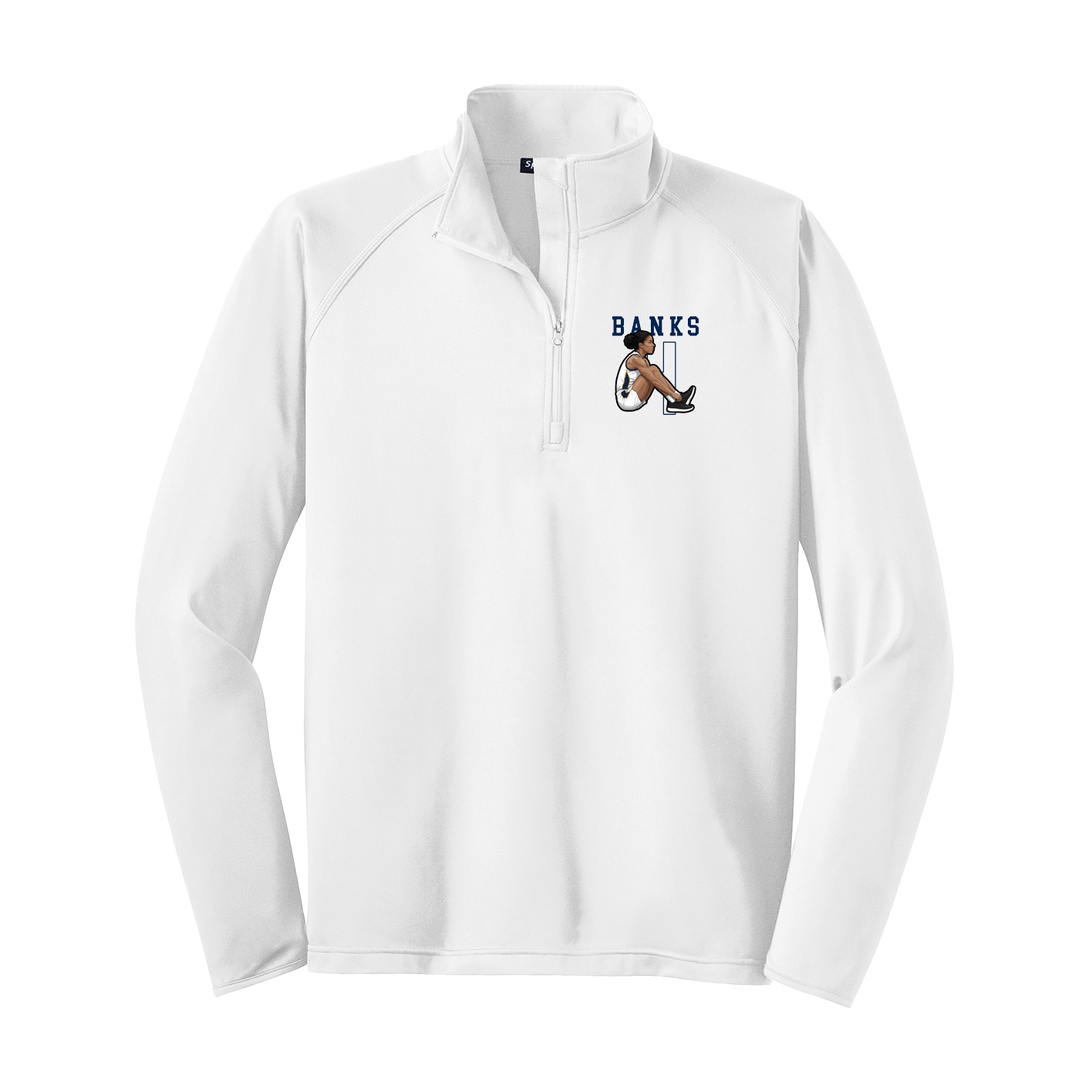 Q-Zip Pullover — Shirsey in White