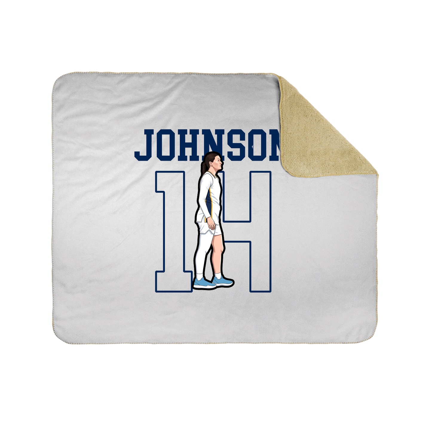 Throw Blanket — Shirsey in White