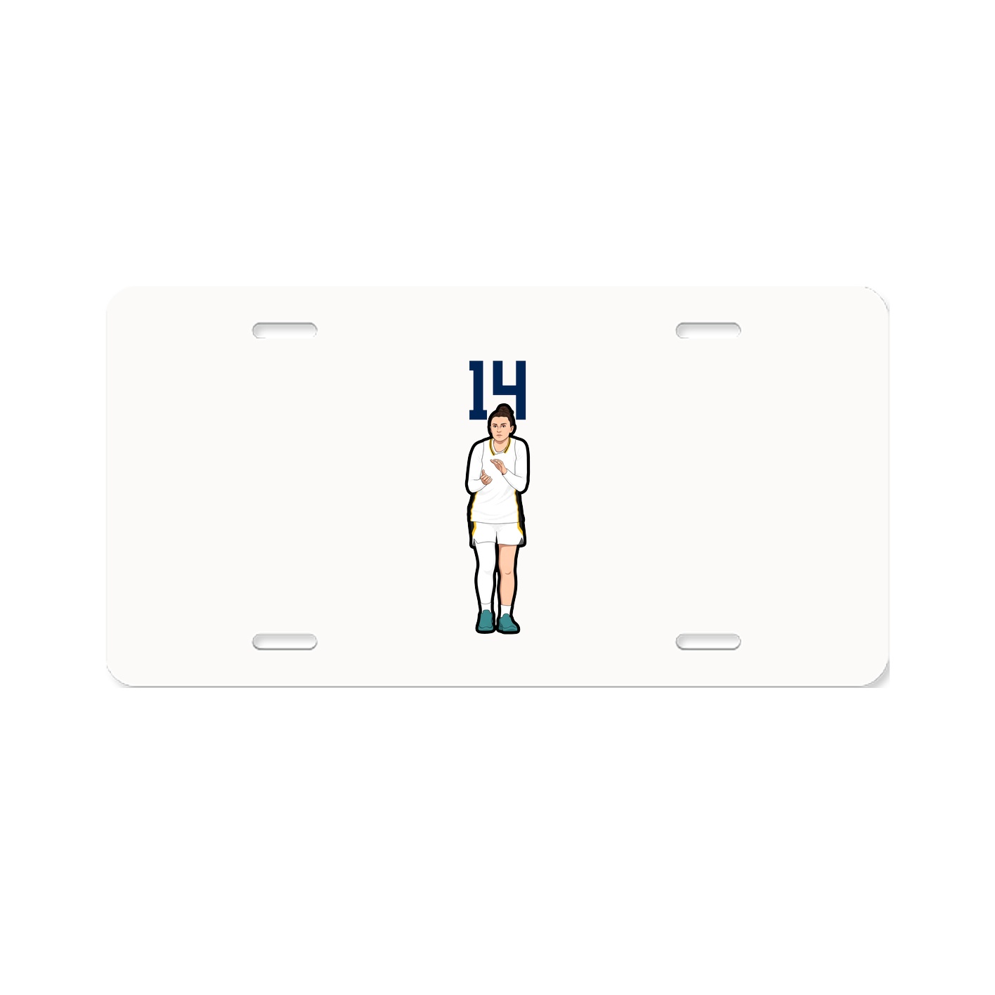 License Plate — Number Top in Classic