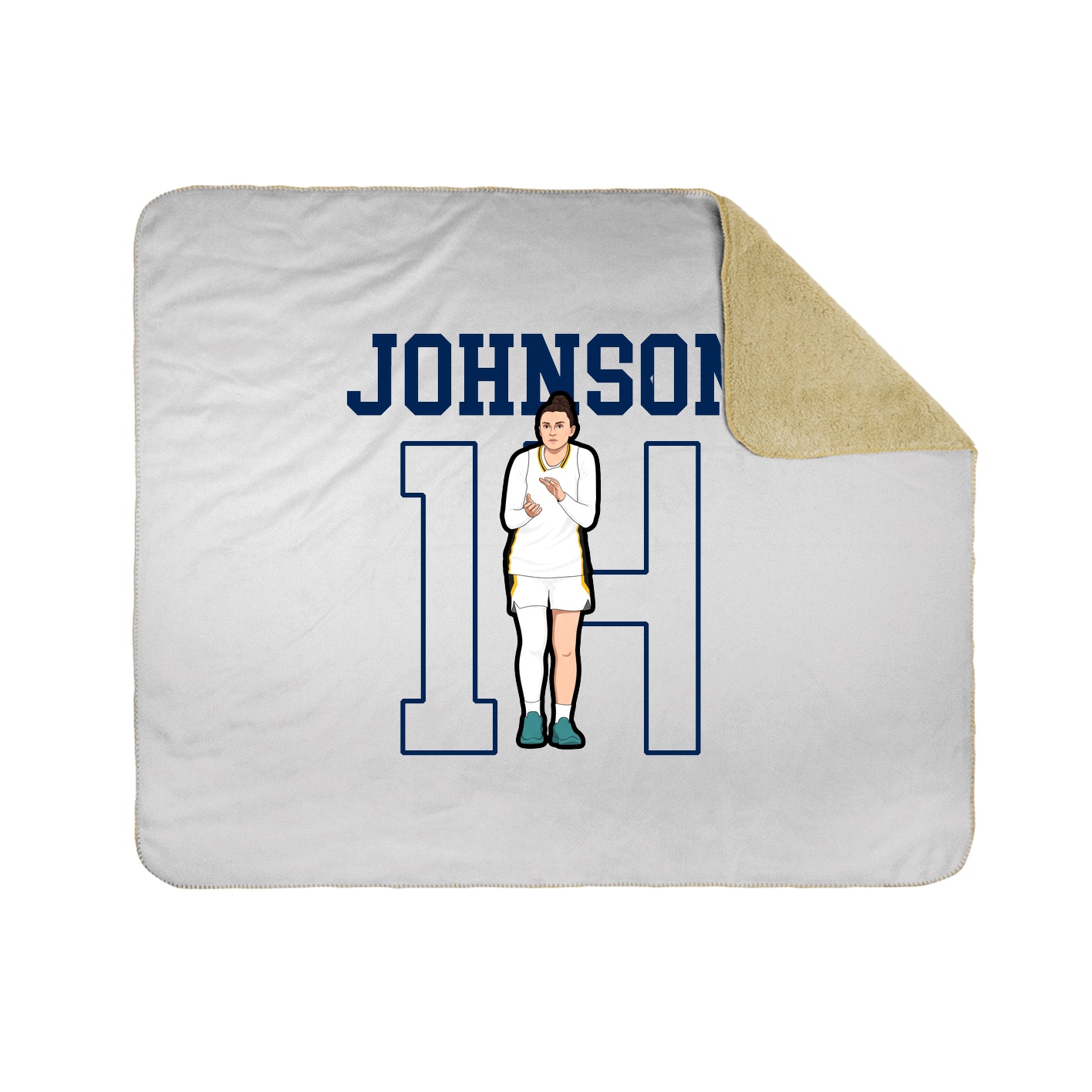 Throw Blanket — Shirsey in White